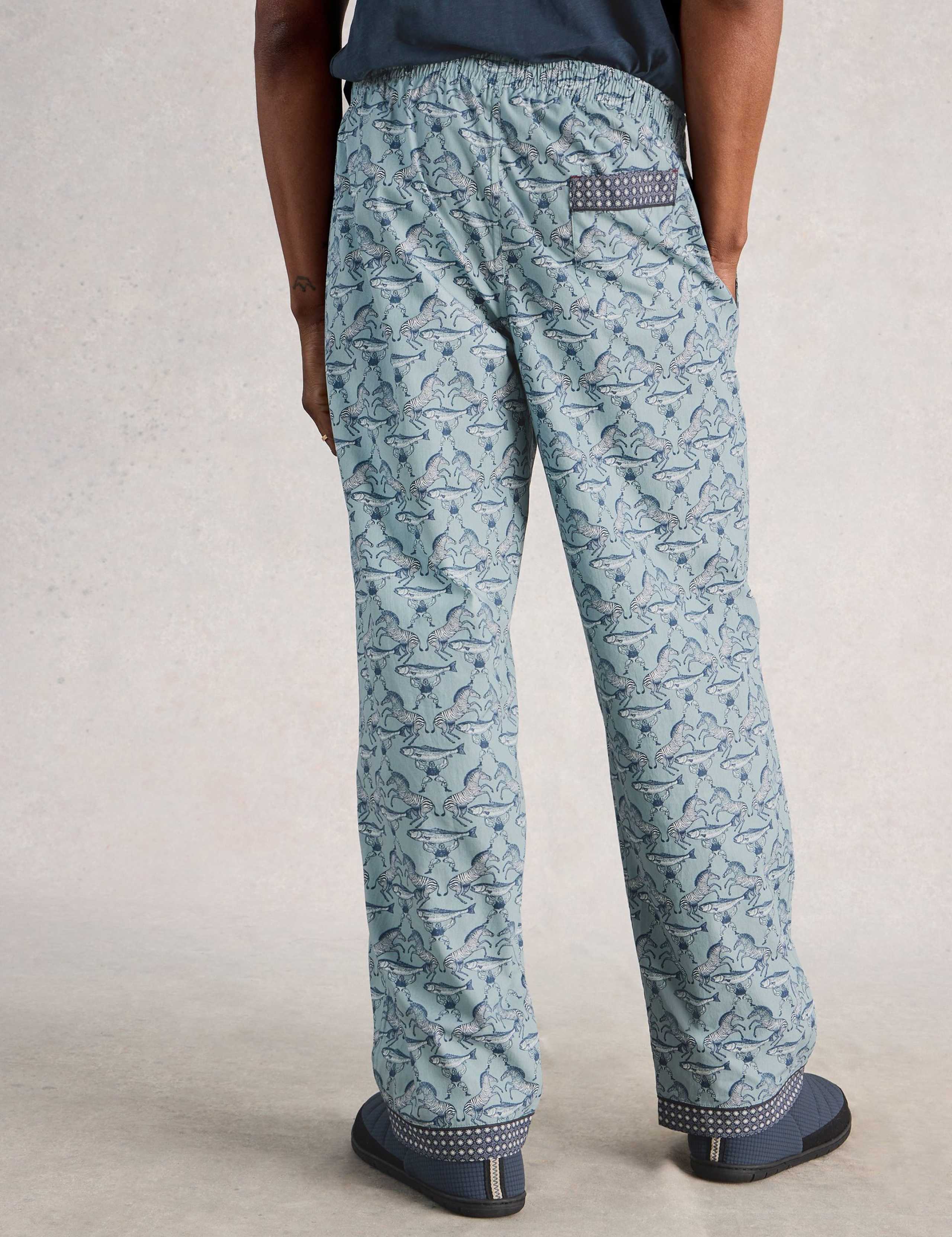 Pure Cotton Printed Pyjama Bottoms 4 of 6