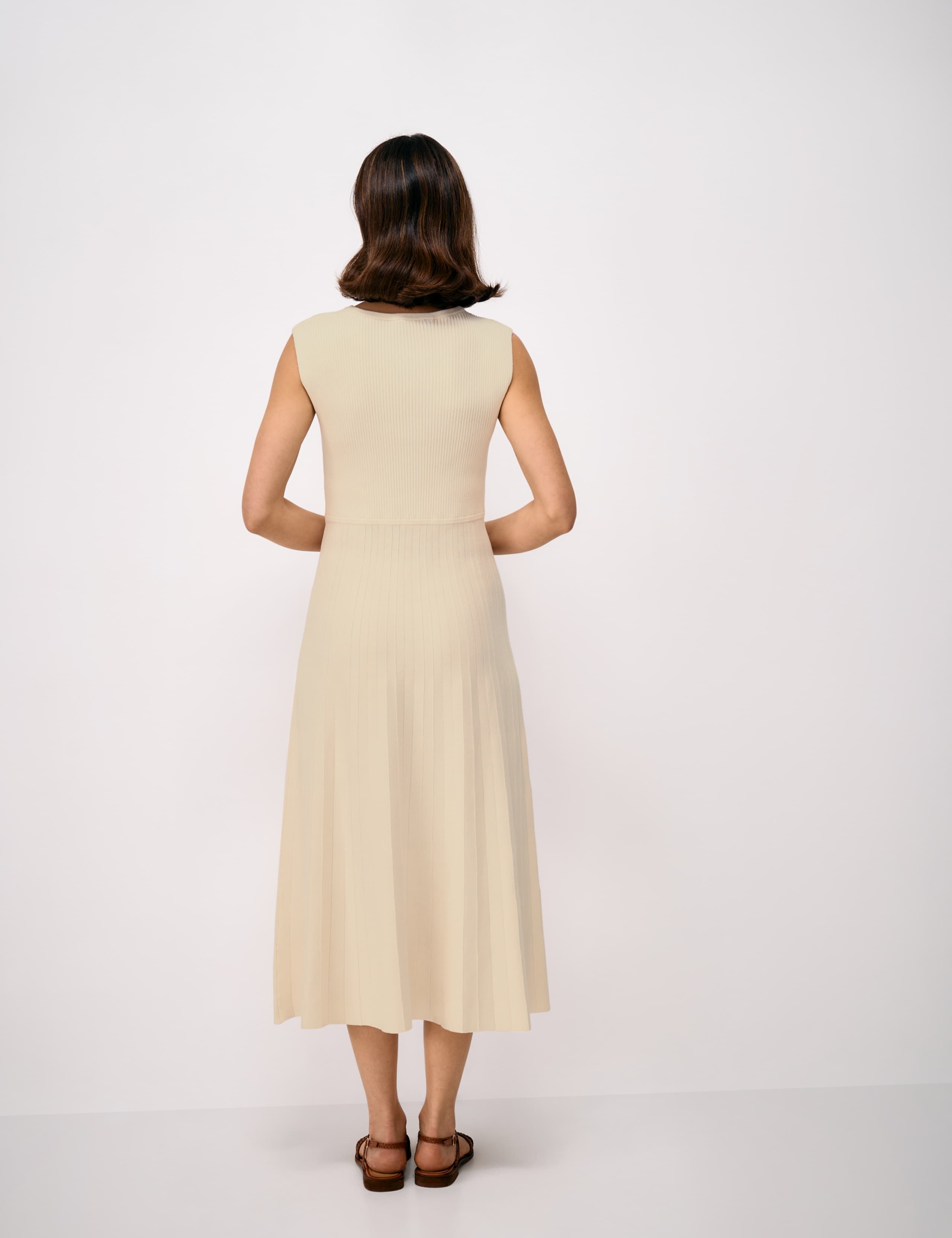 Cotton Rich Knitted Midi Skater Dress 5 of 5