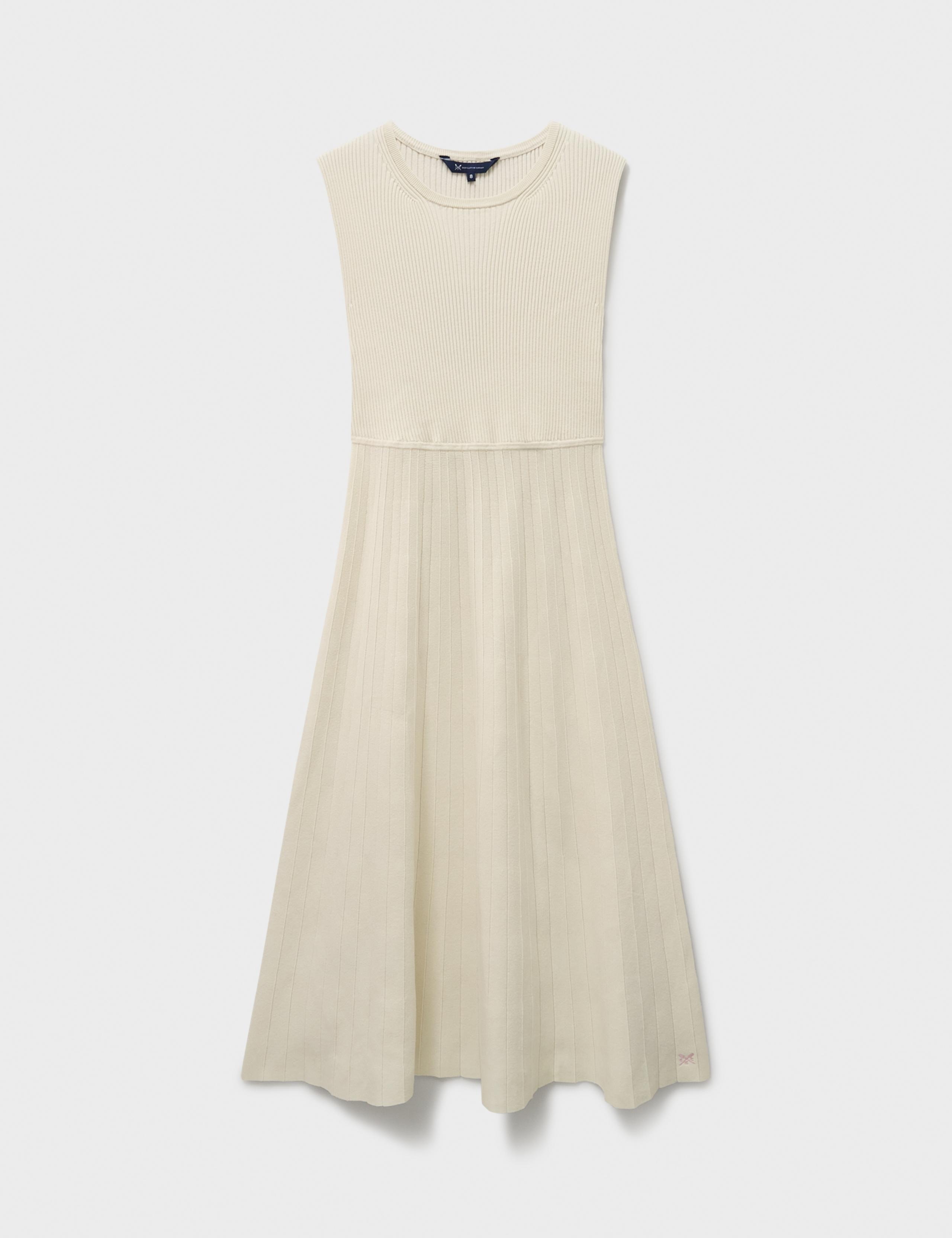 Cotton Rich Knitted Midi Skater Dress 2 of 5