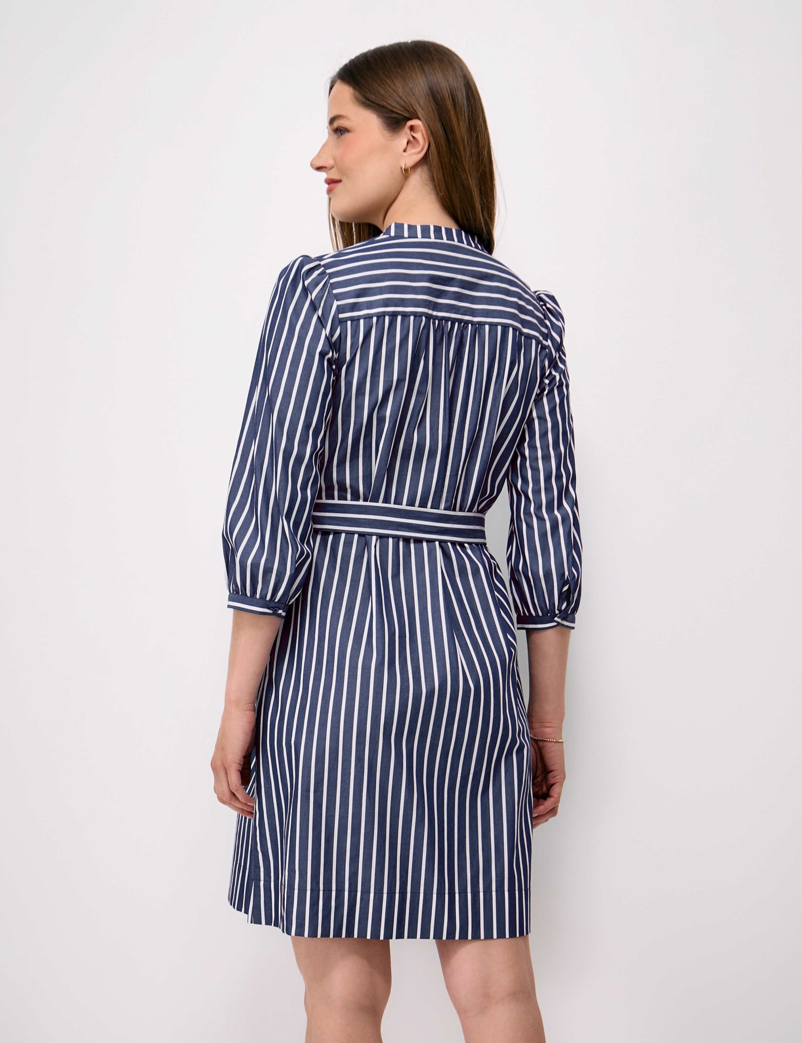 Pure Cotton Striped Mini Shift Dress 3 of 5