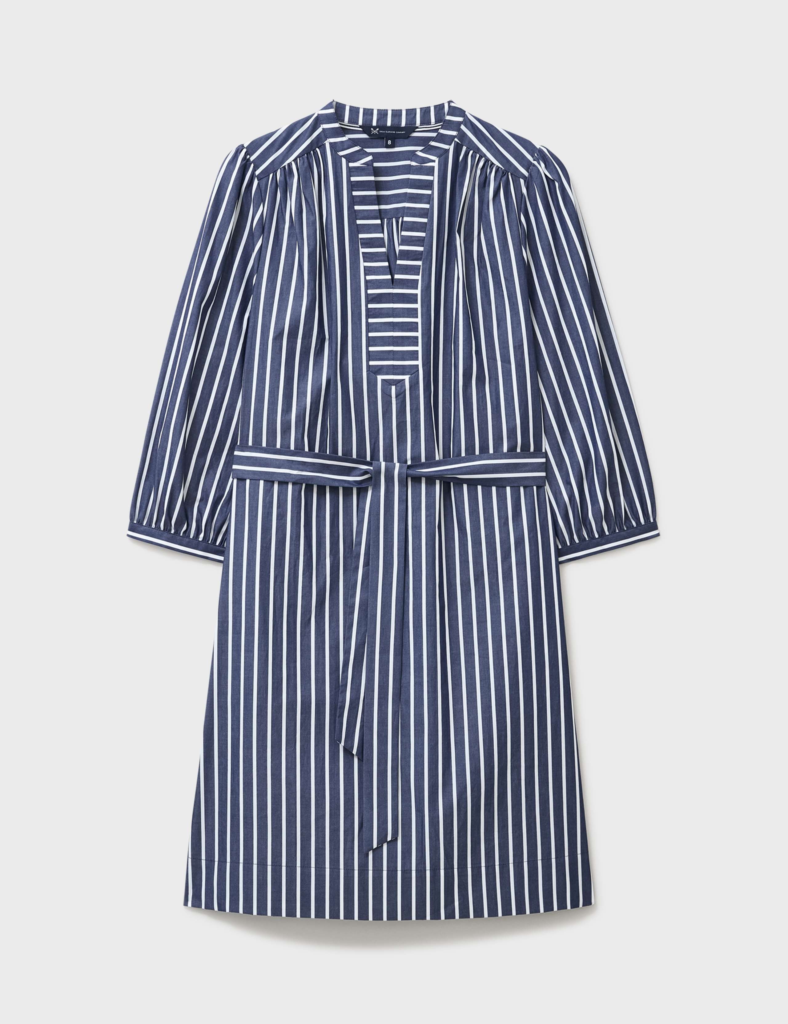 Pure Cotton Striped Mini Shift Dress 2 of 5