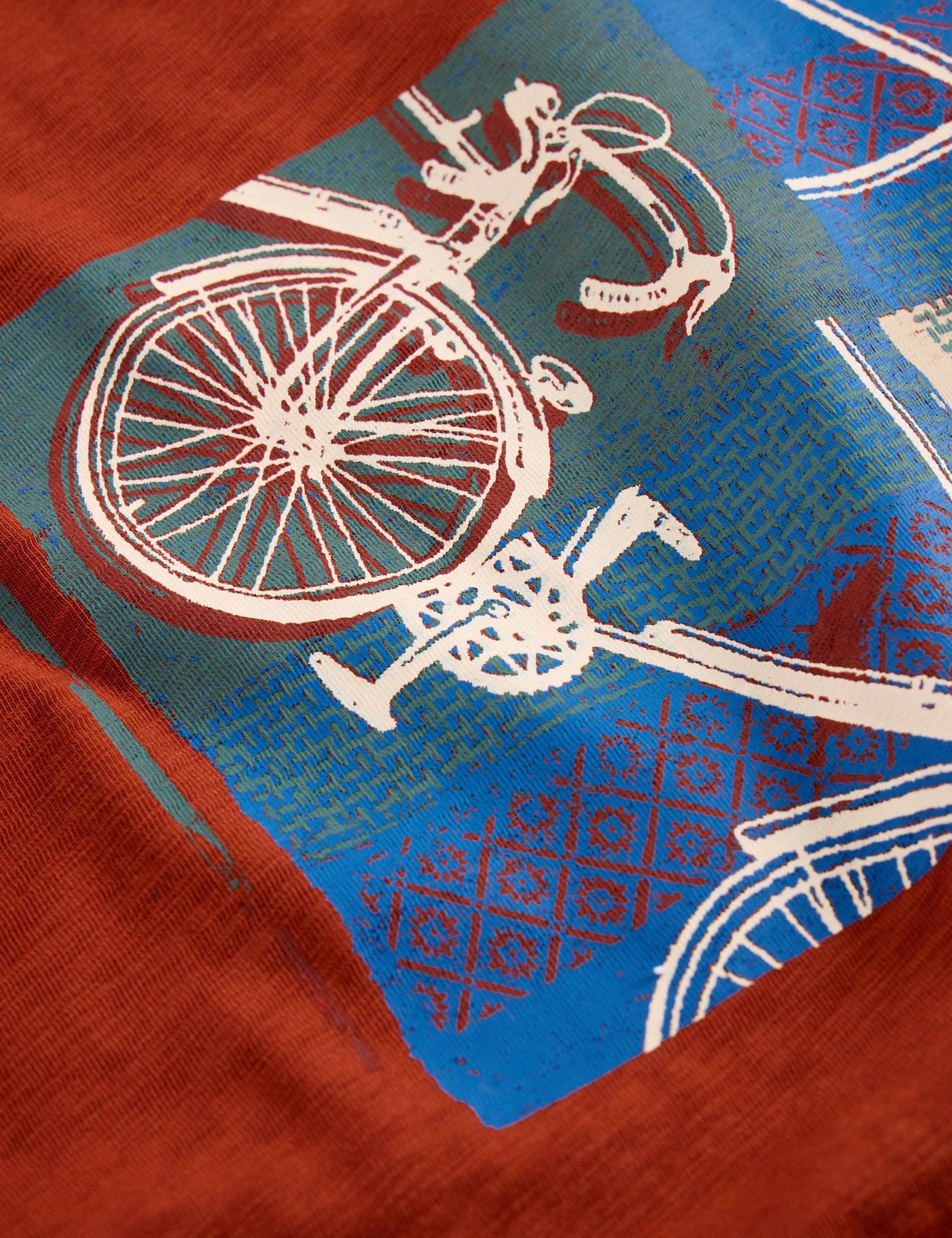 Pure Cotton Bike Collage Graphic T-Shirt 4 of 6