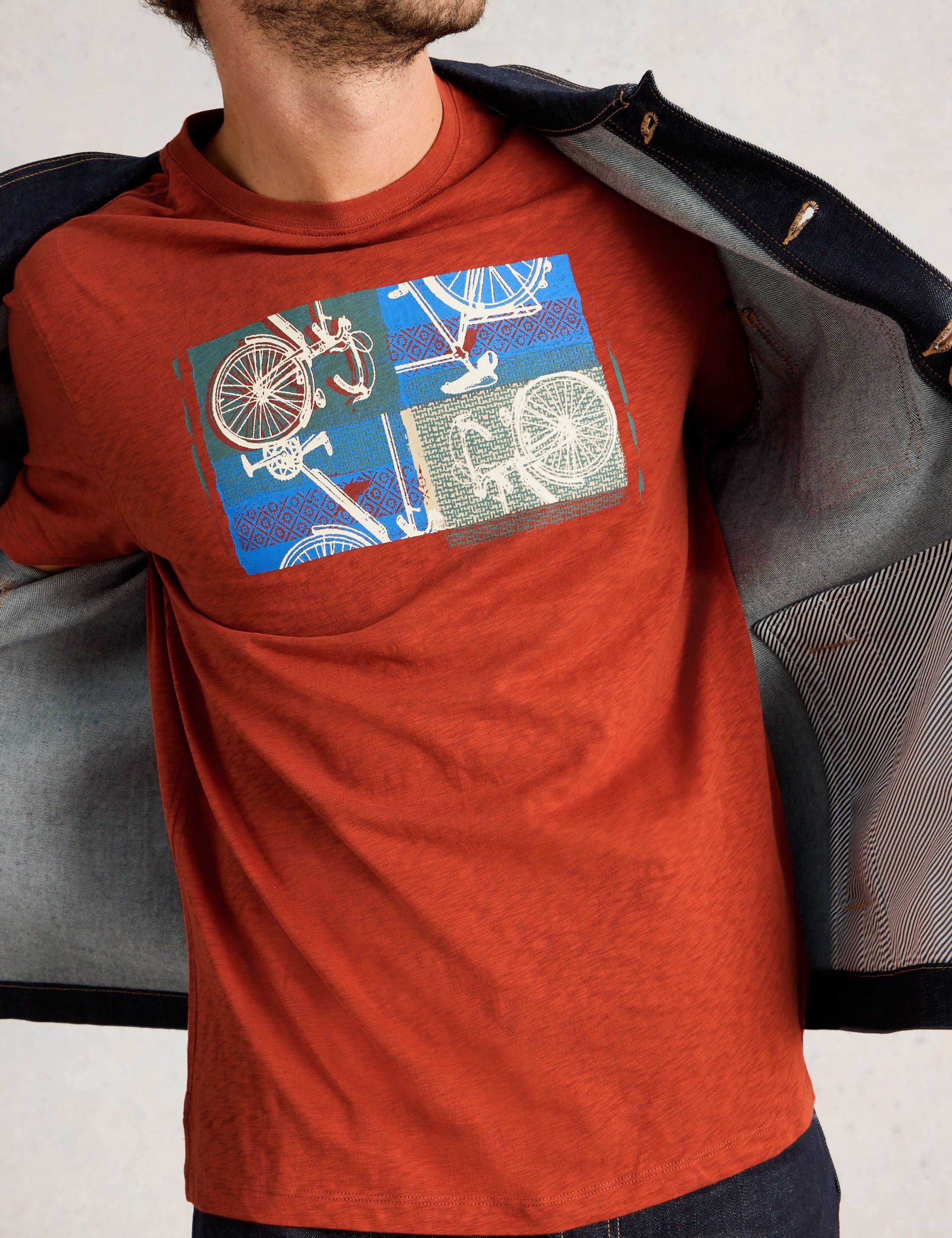 Pure Cotton Bike Collage Graphic T-Shirt 5 of 6