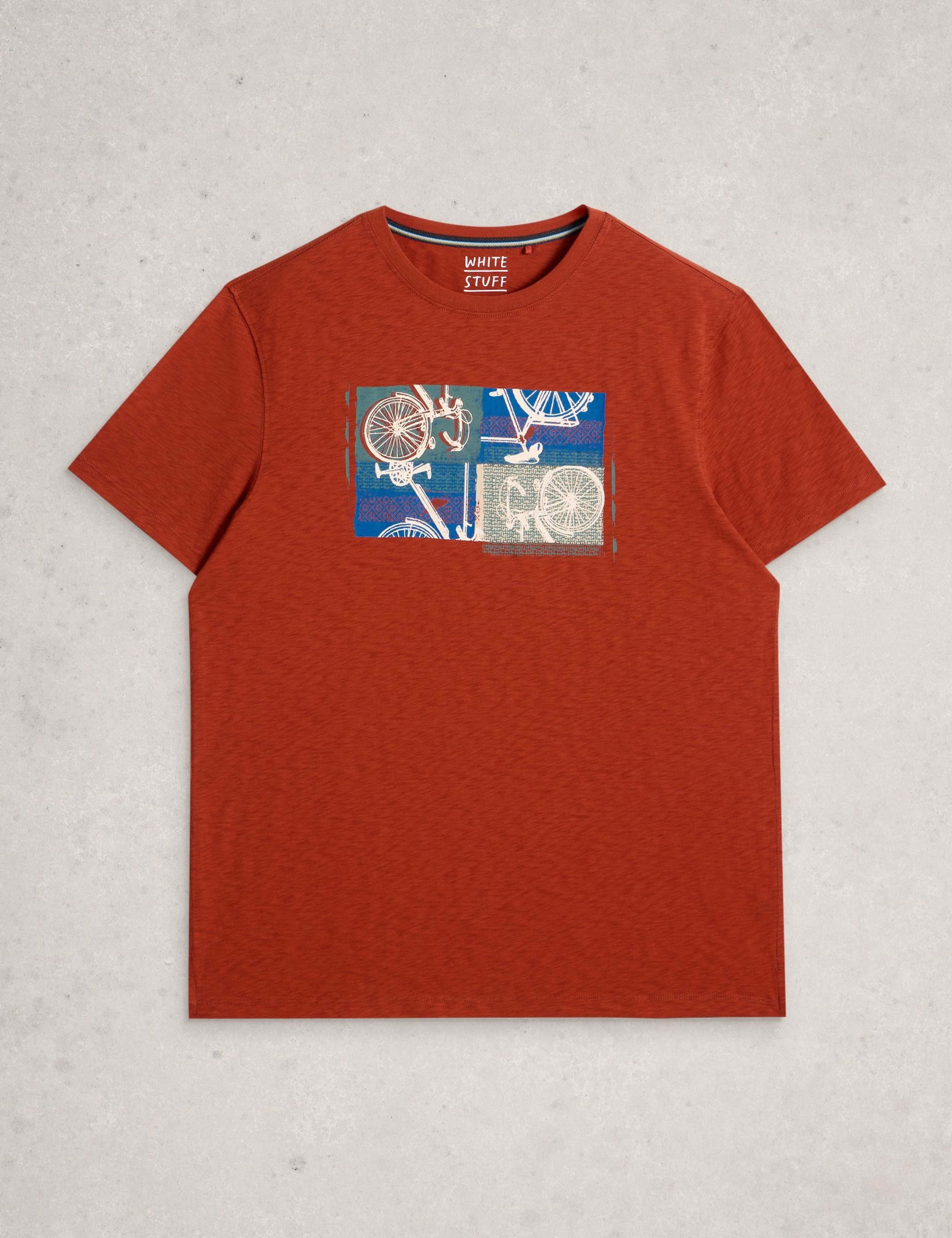 Pure Cotton Bike Collage Graphic T-Shirt 2 of 6