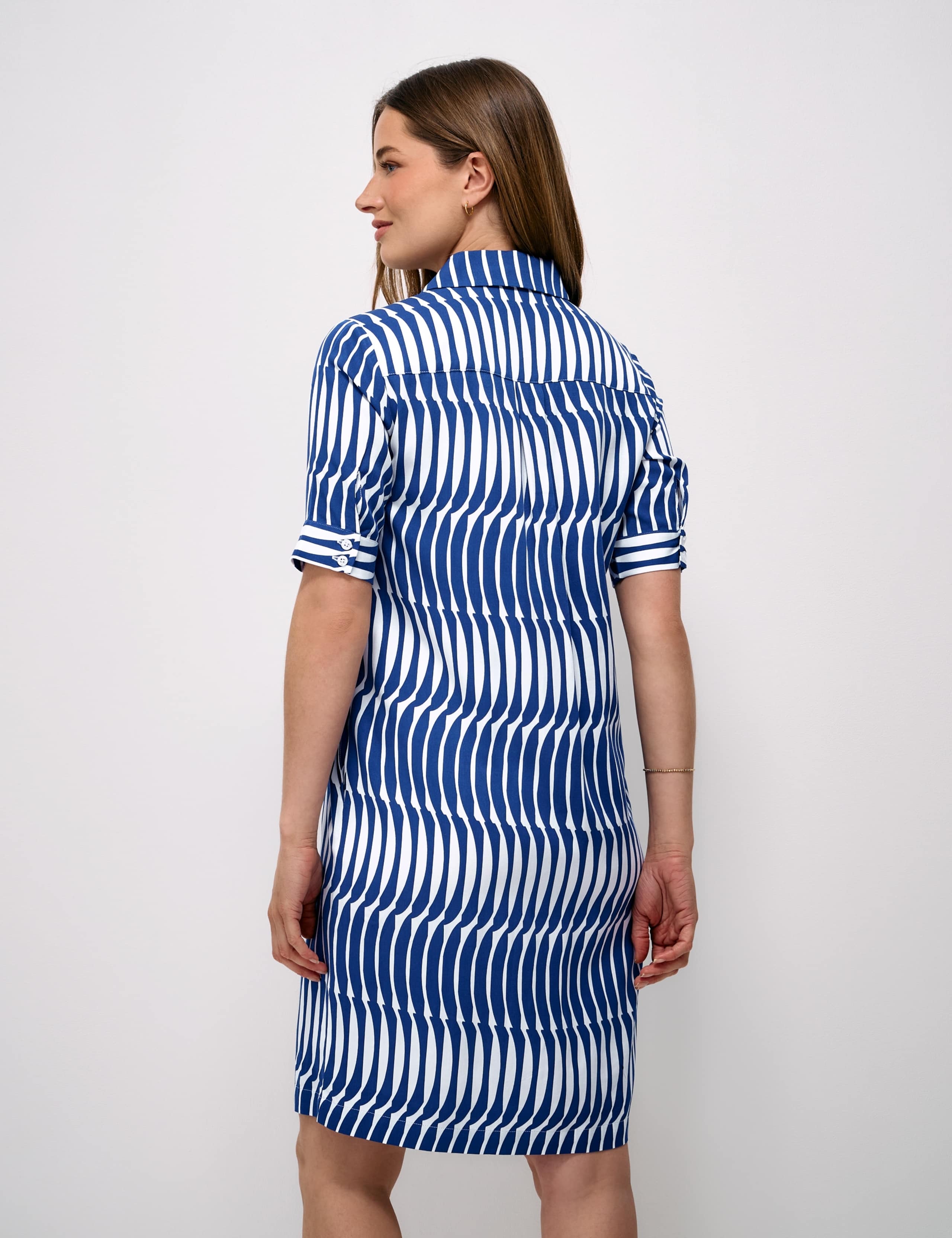 Geometric Mini Shift Shirt Dress 3 of 5