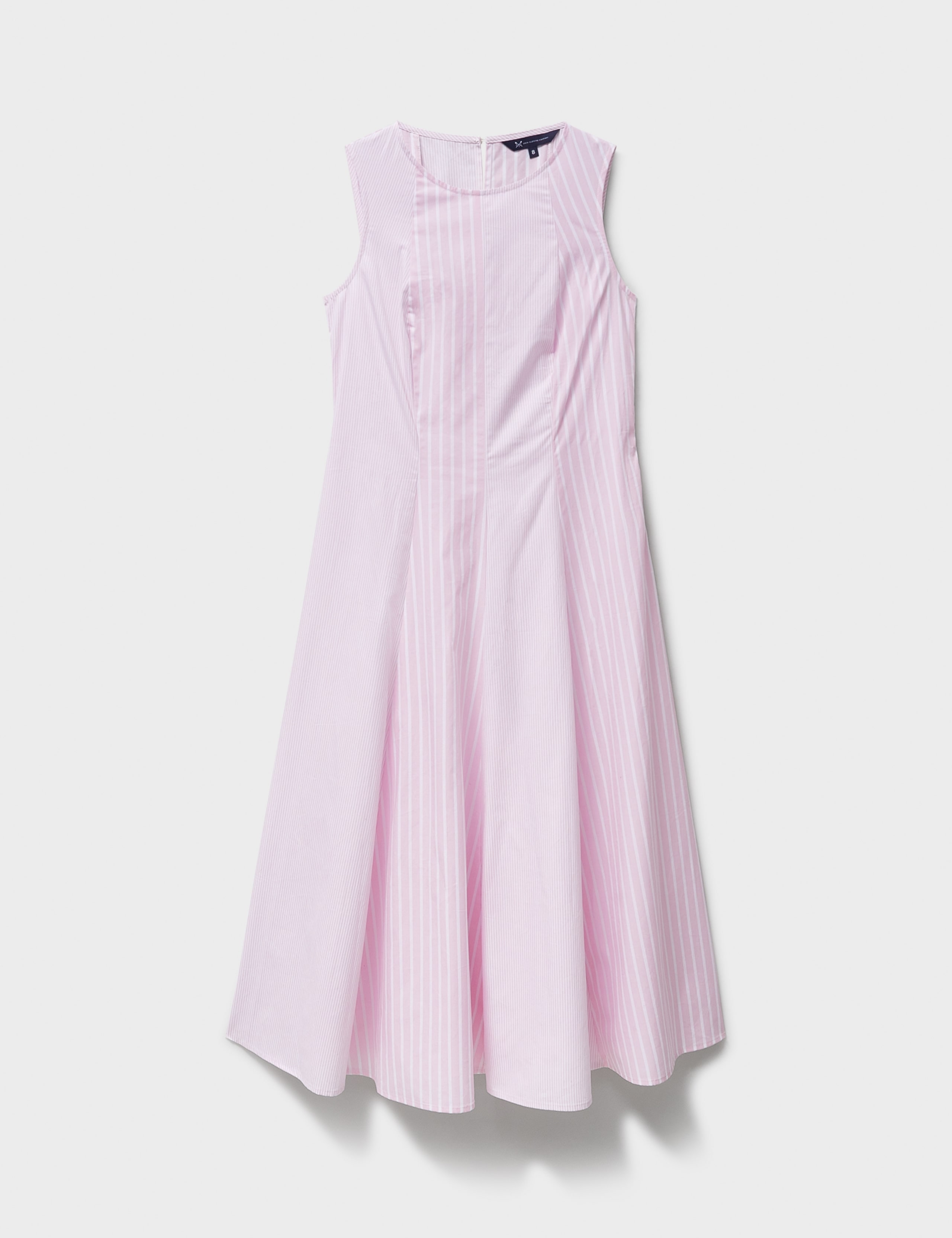 Pure Cotton Striped Midi Skater Dress 2 of 5