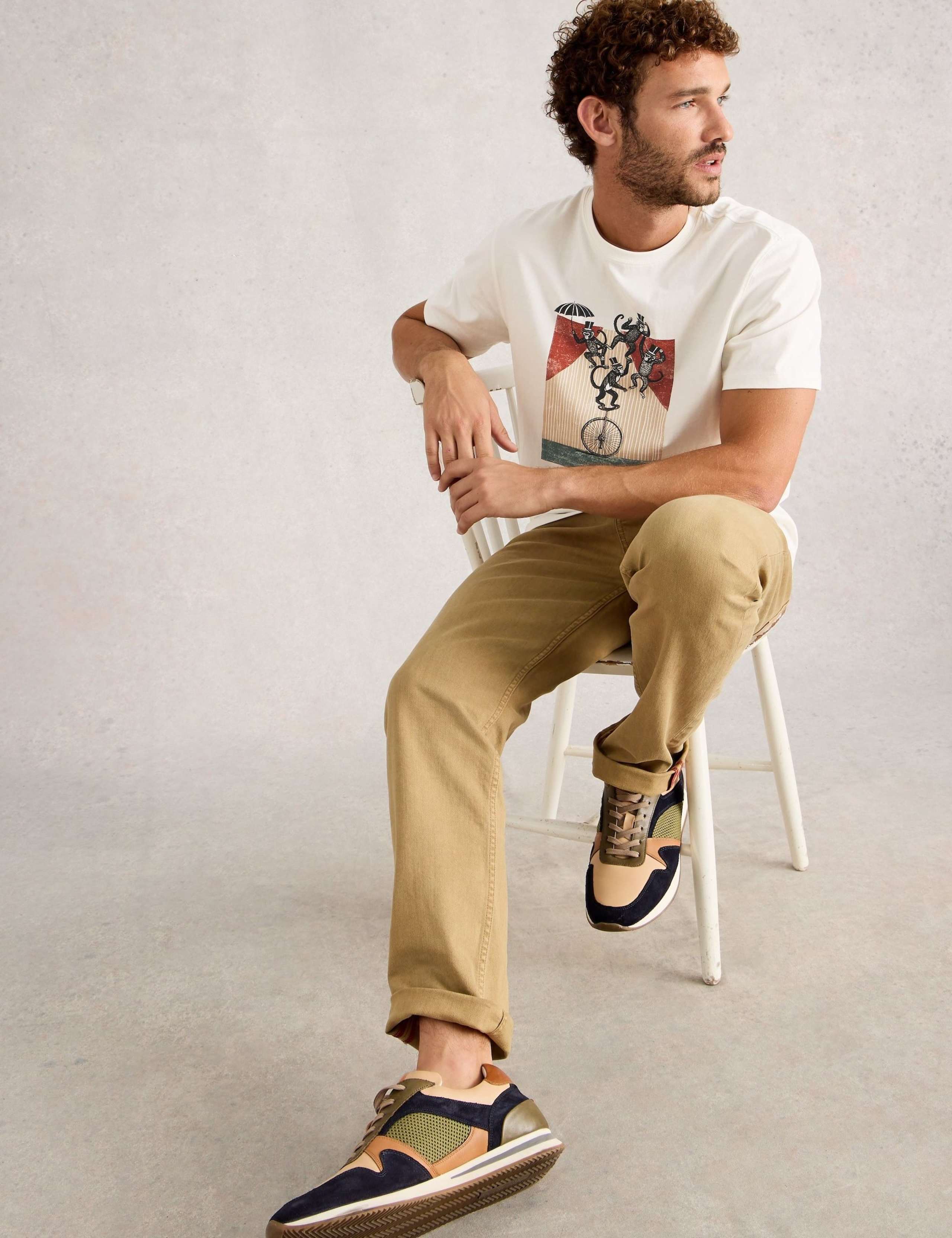 Pure Cotton Monkey Graphic T-Shirt 6 of 6