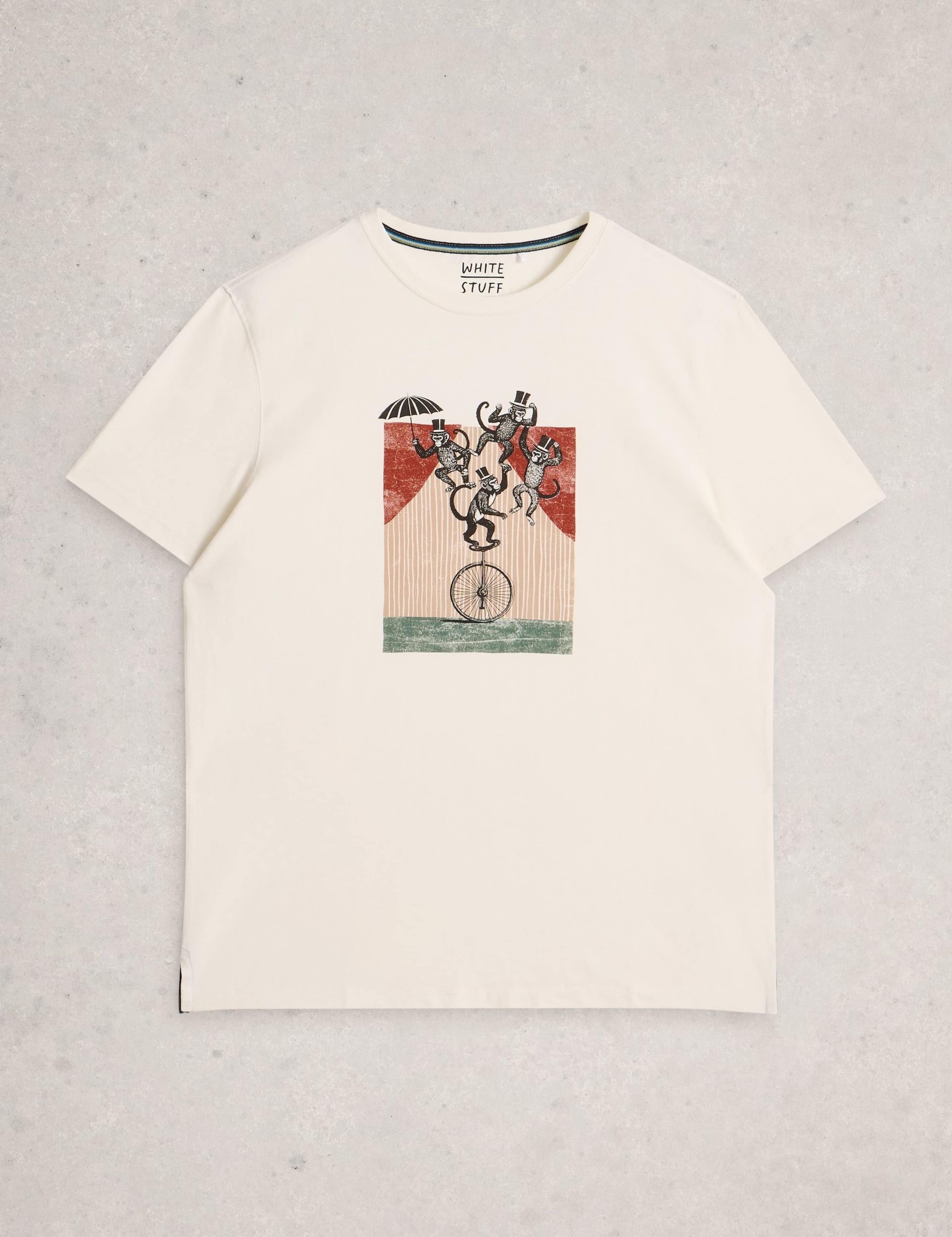 Pure Cotton Monkey Graphic T-Shirt 2 of 6