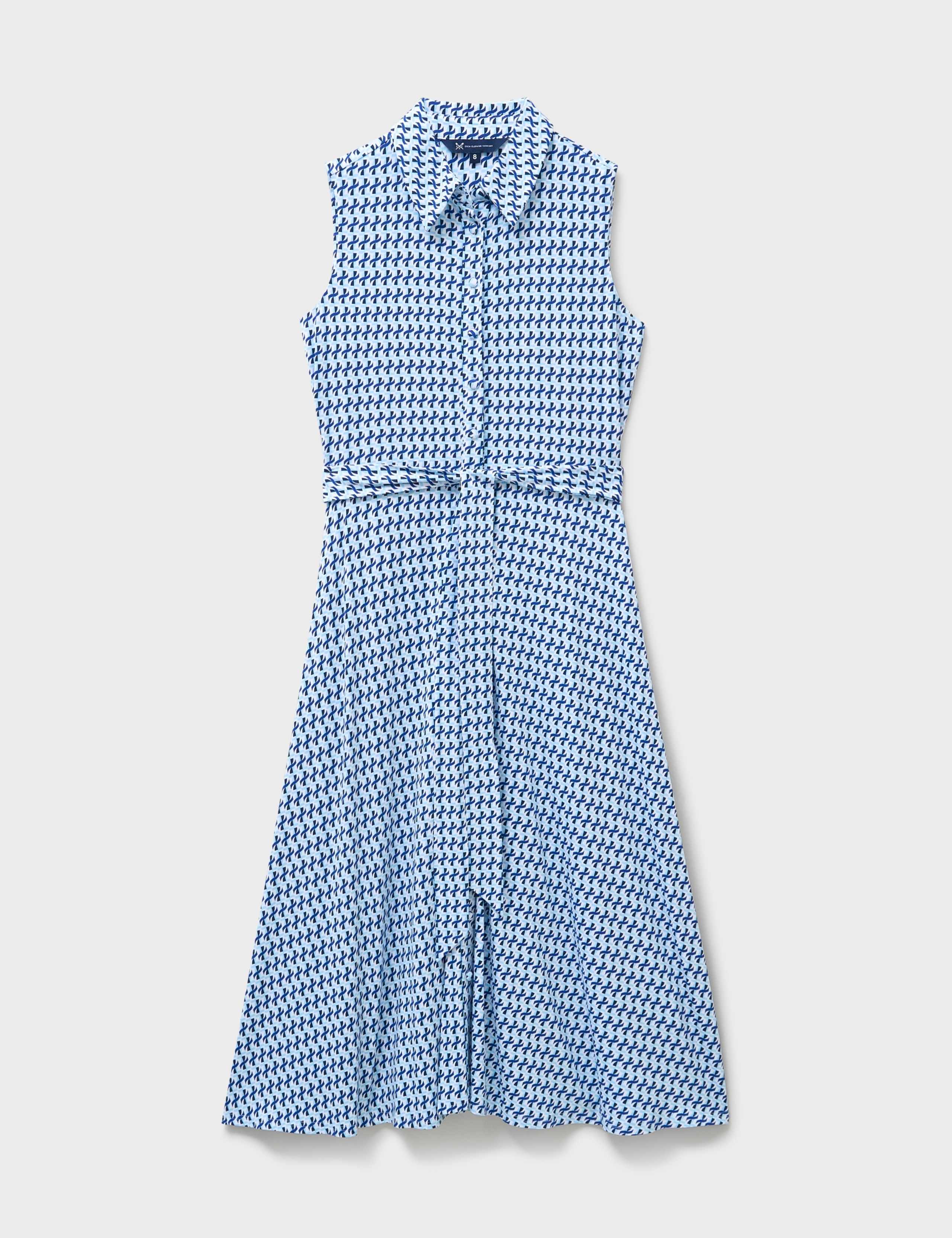 Jersey Printed Midi Shirt Dress 2 of 5