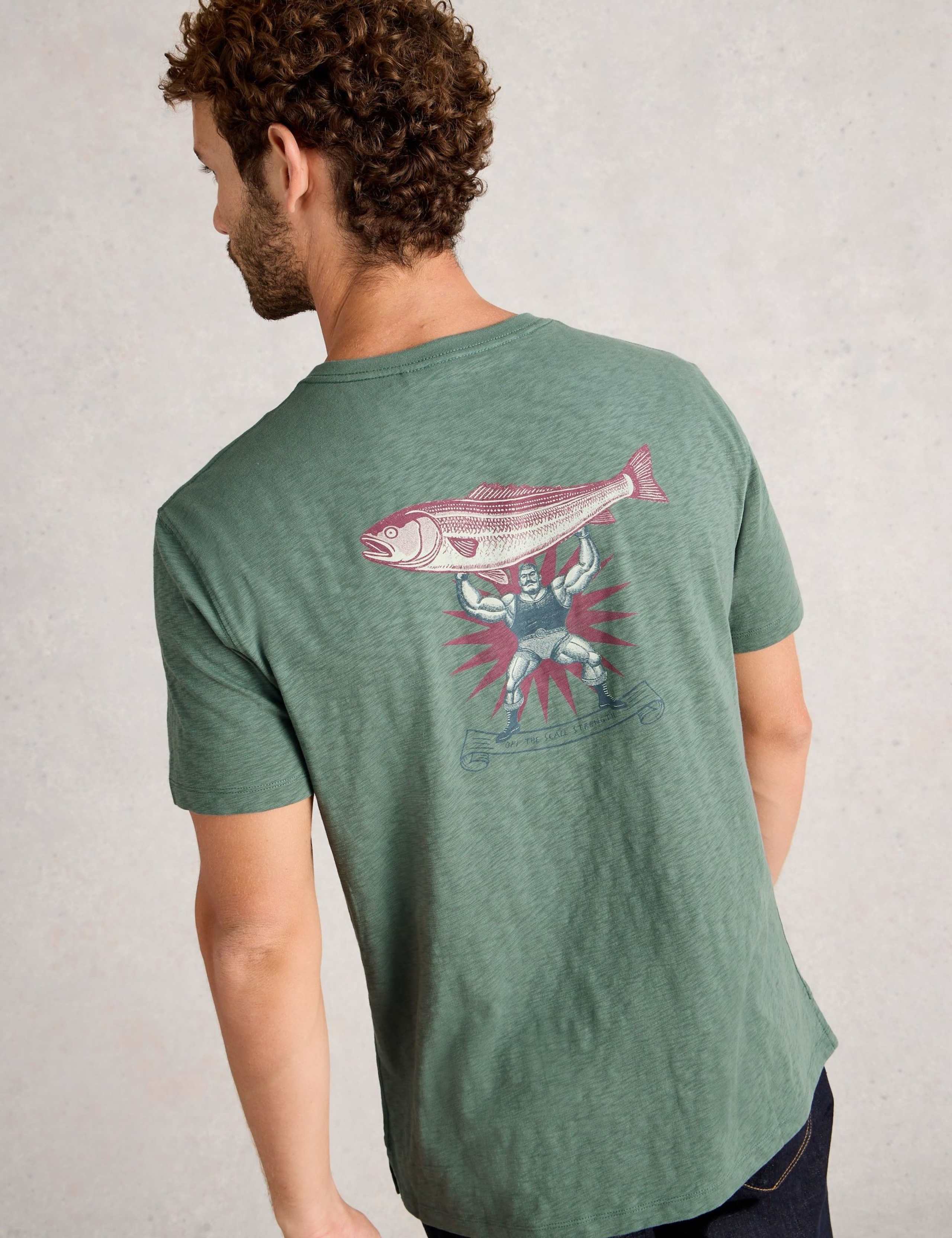 Pure Cotton Strongman Graphic T-Shirt 3 of 6