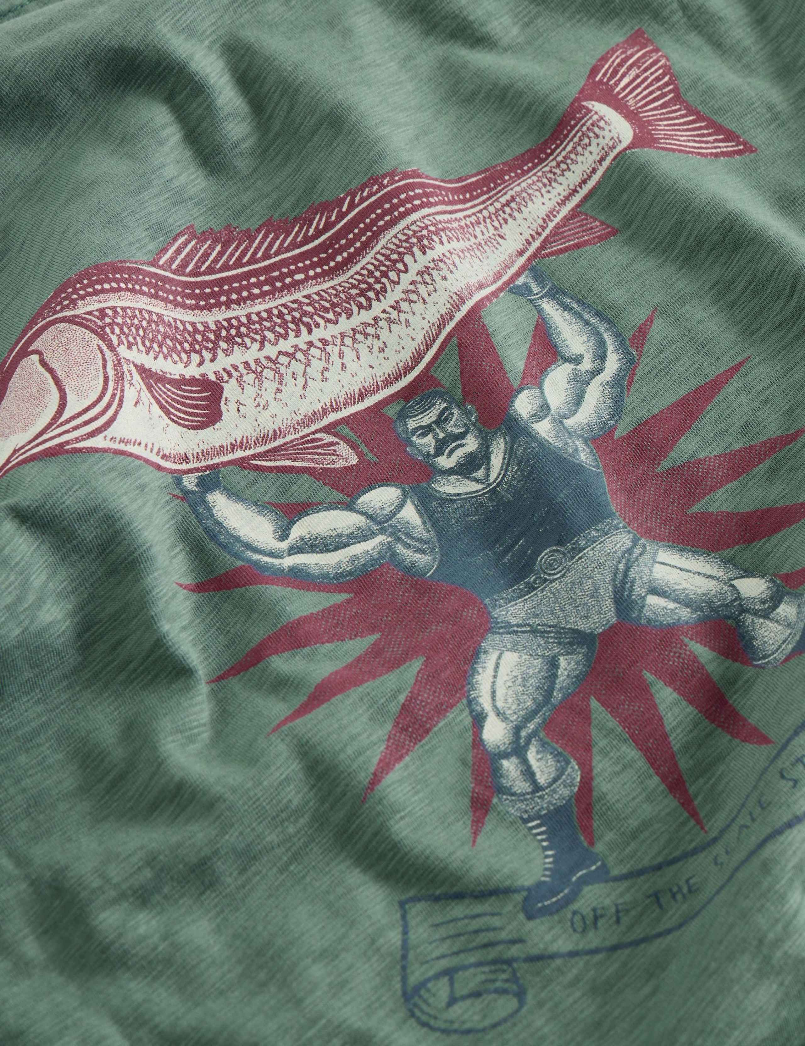Pure Cotton Strongman Graphic T-Shirt 6 of 6