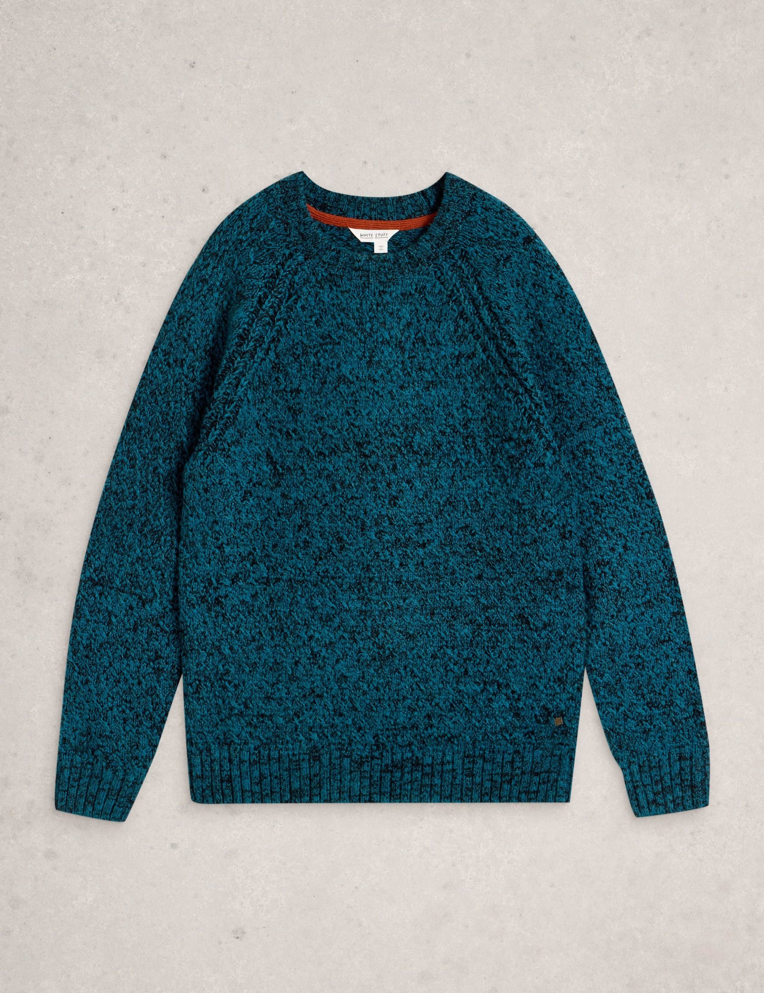 Cotton Rich Twisted Knit Crew Neck Jumper 2 of 6
