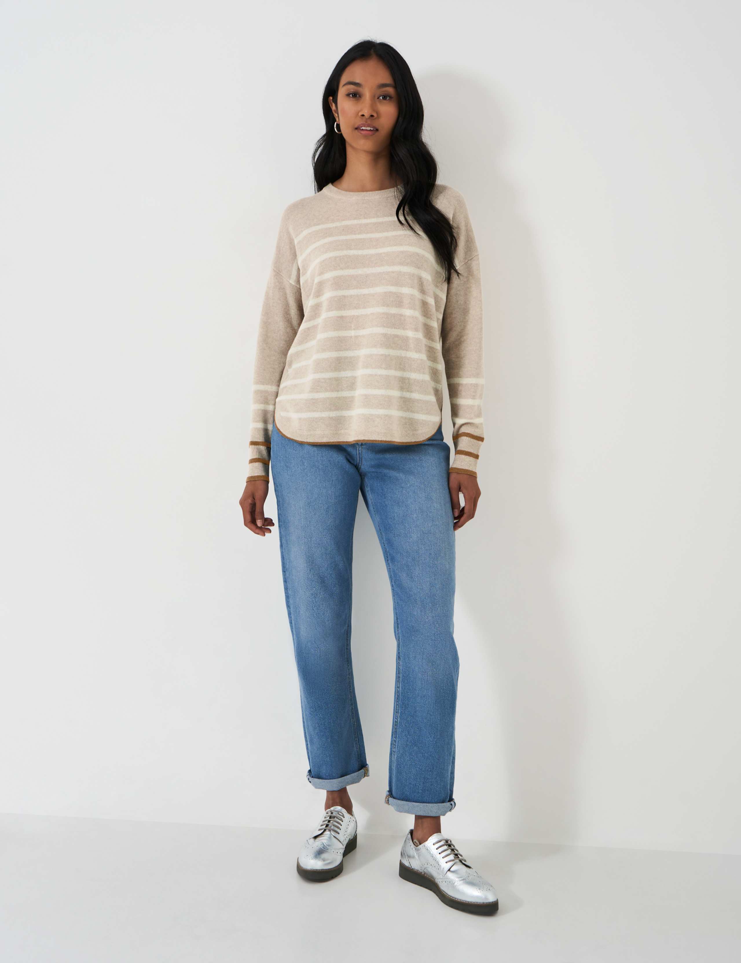 Merino Wool Rich Striped Jumper 3 of 4