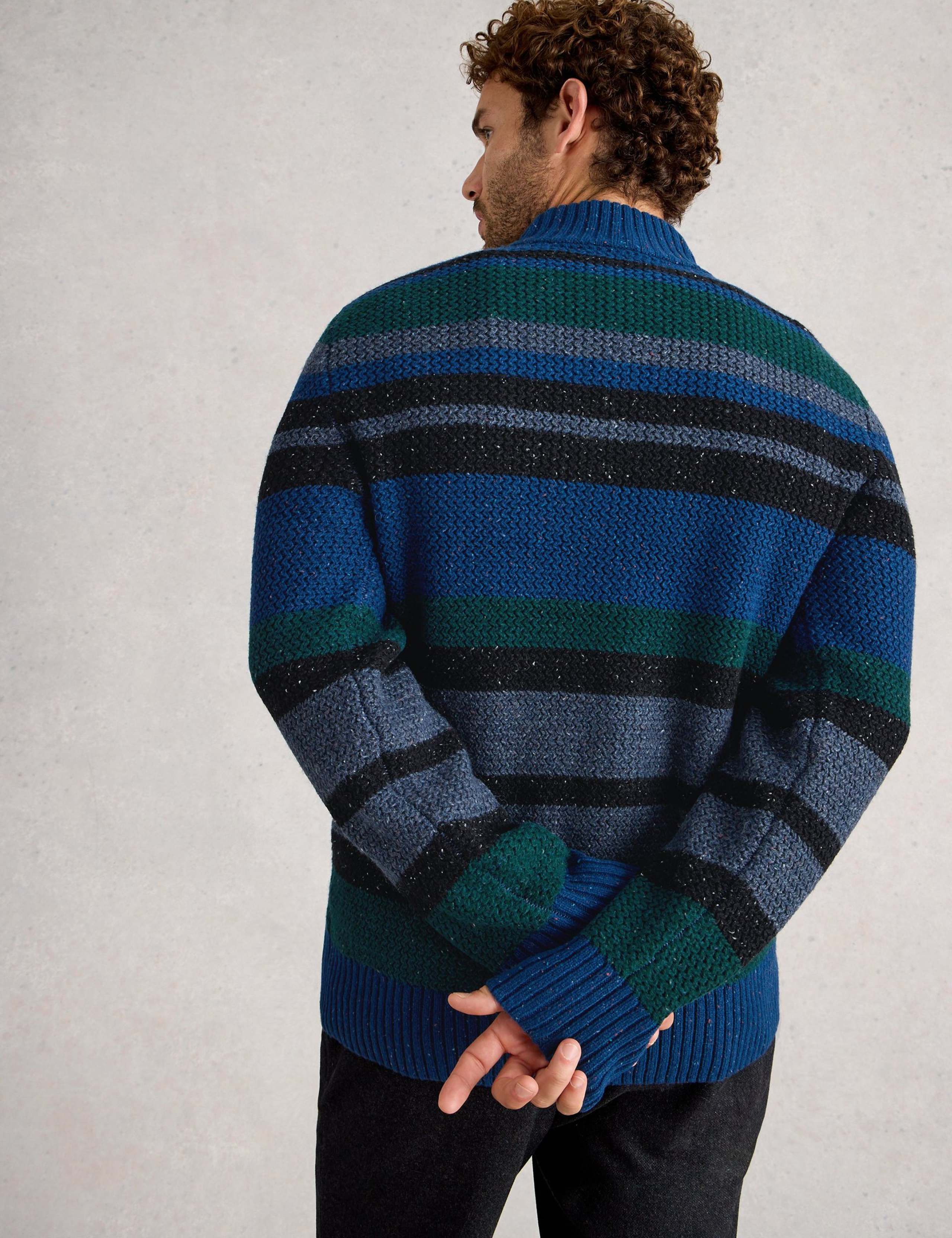 Berkley Lambswool Rich Button Neck Knitted Jumper 4 of 6