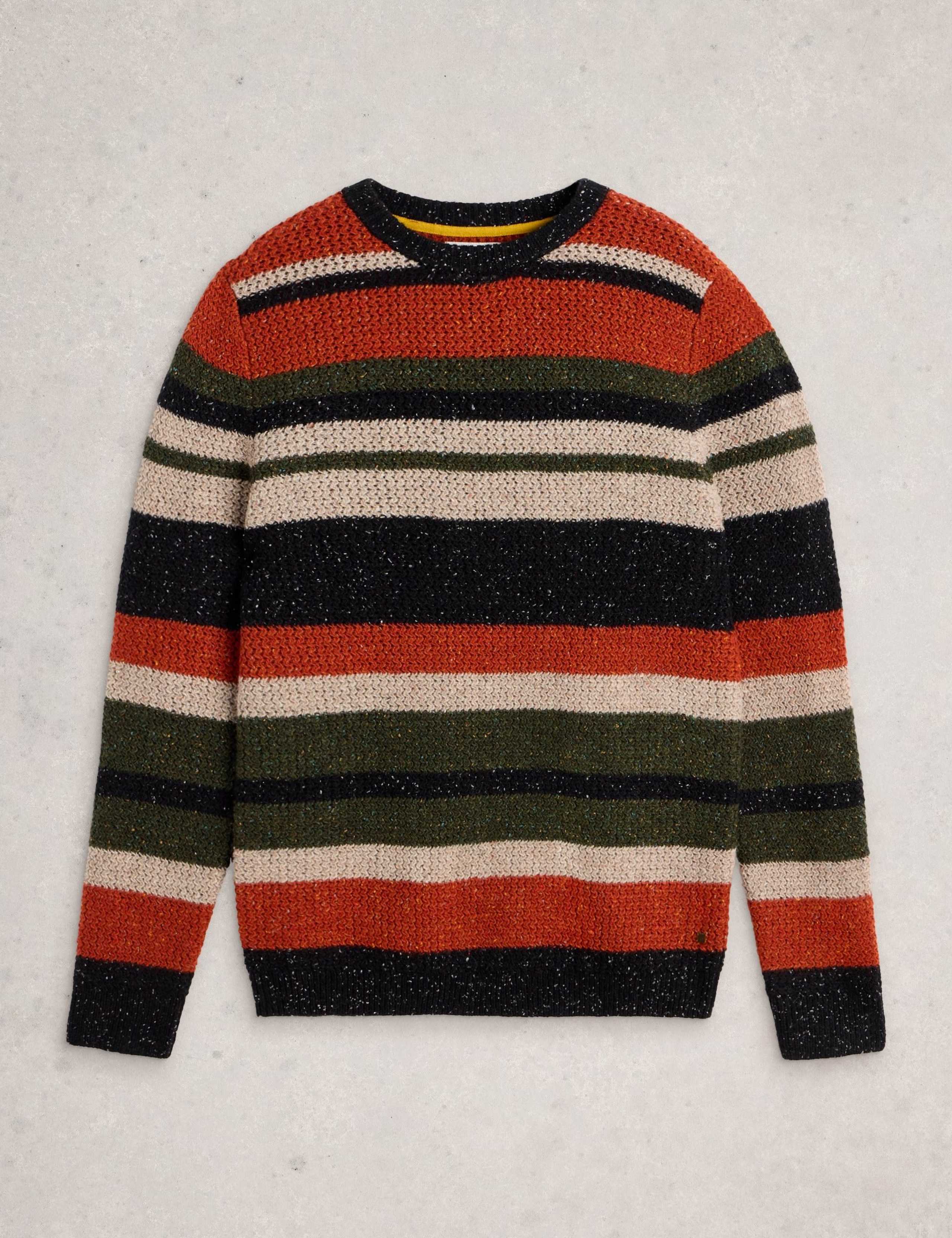 Lambswool Rich Striped Crew Neck Jumper 2 of 6