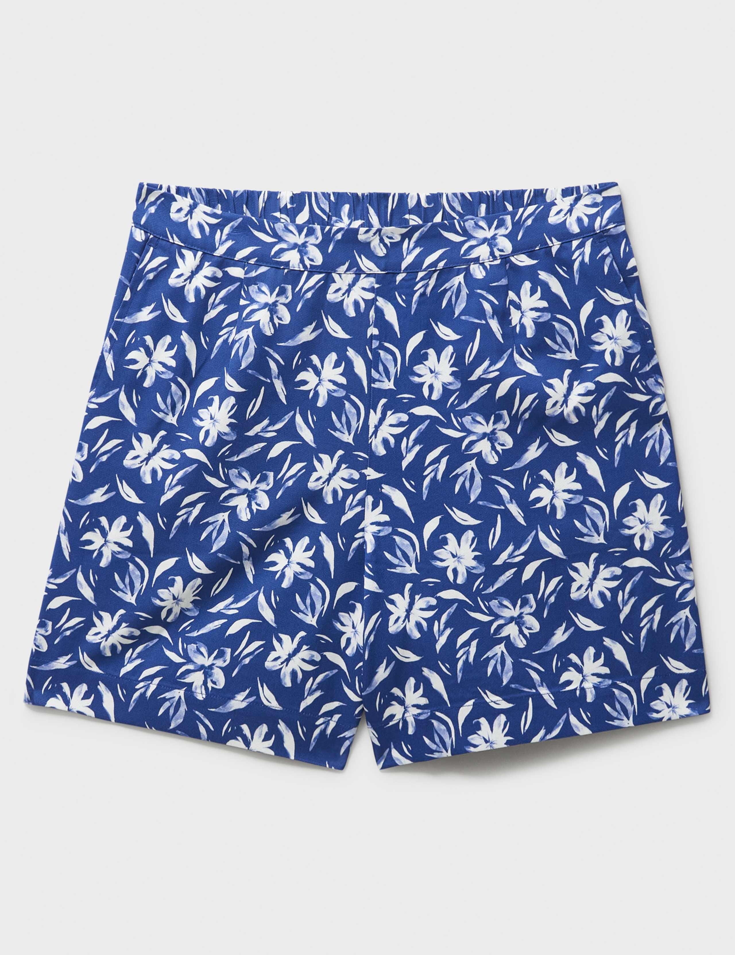 Lyocell Blend Floral High Waisted Shorts 2 of 5