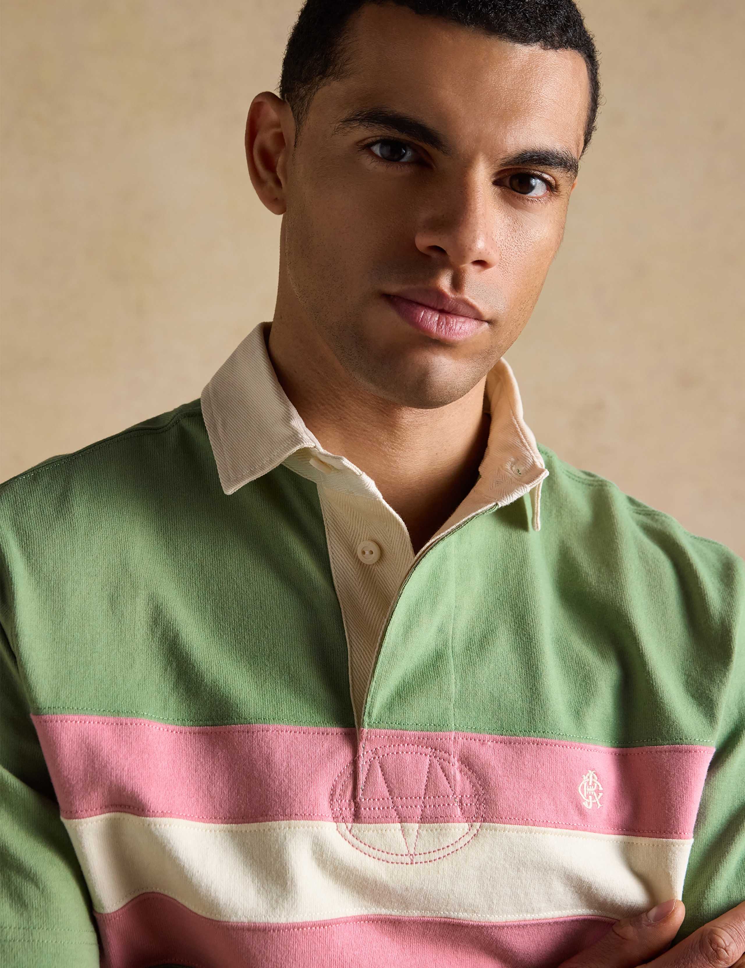 Pure Cotton Colour Block Polo Shirt 4 of 8