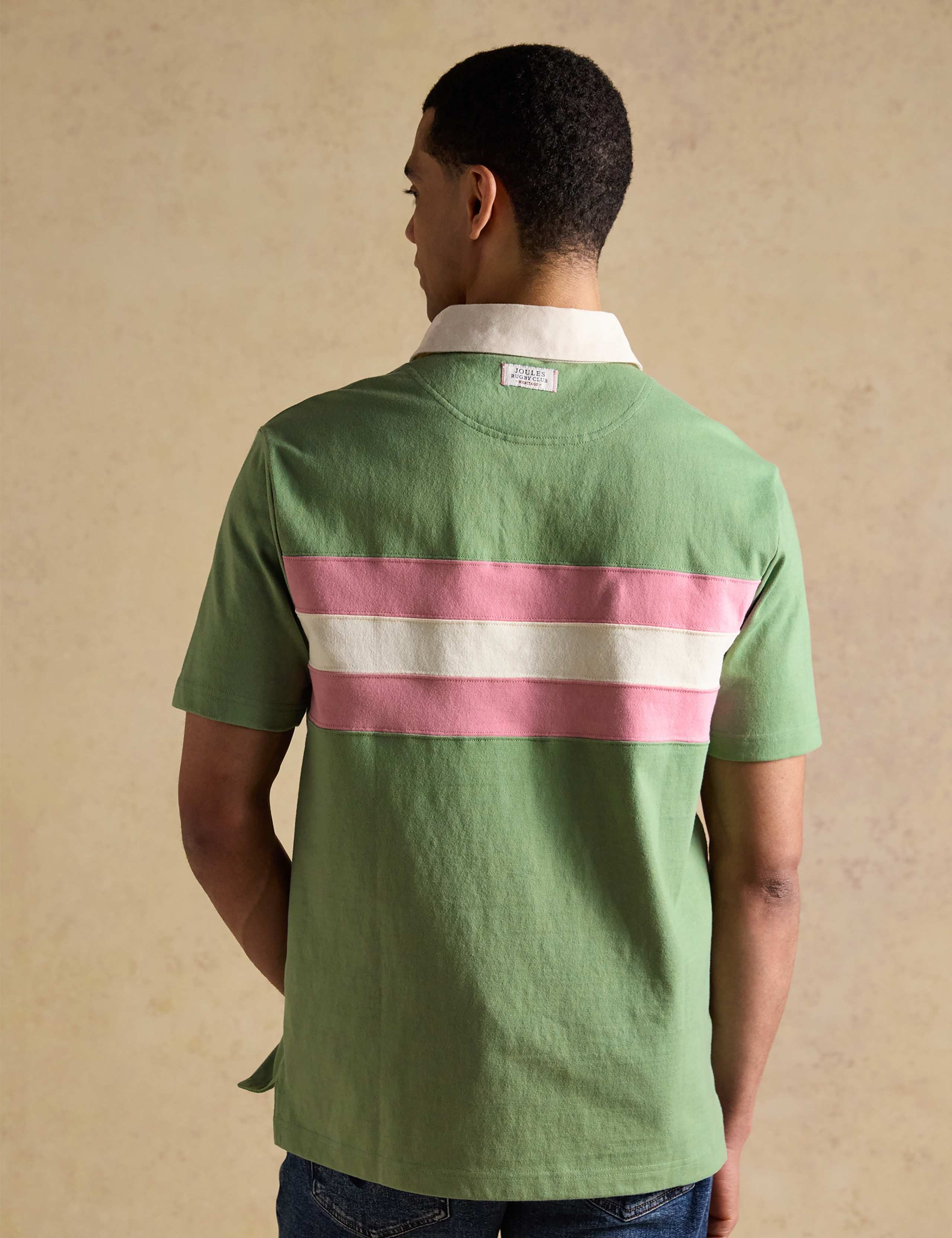 Pure Cotton Colour Block Polo Shirt 5 of 8