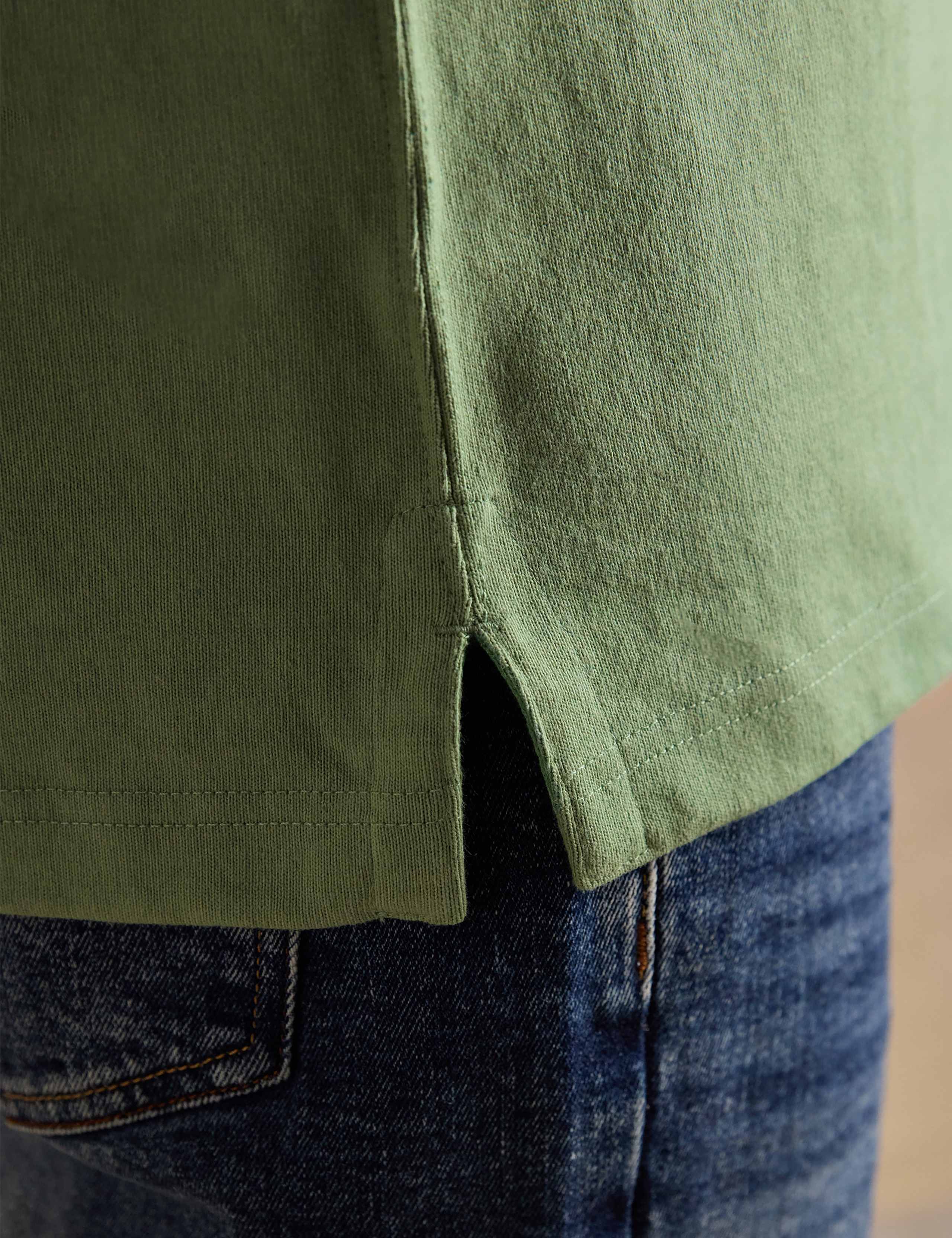 Pure Cotton Colour Block Polo Shirt 6 of 8