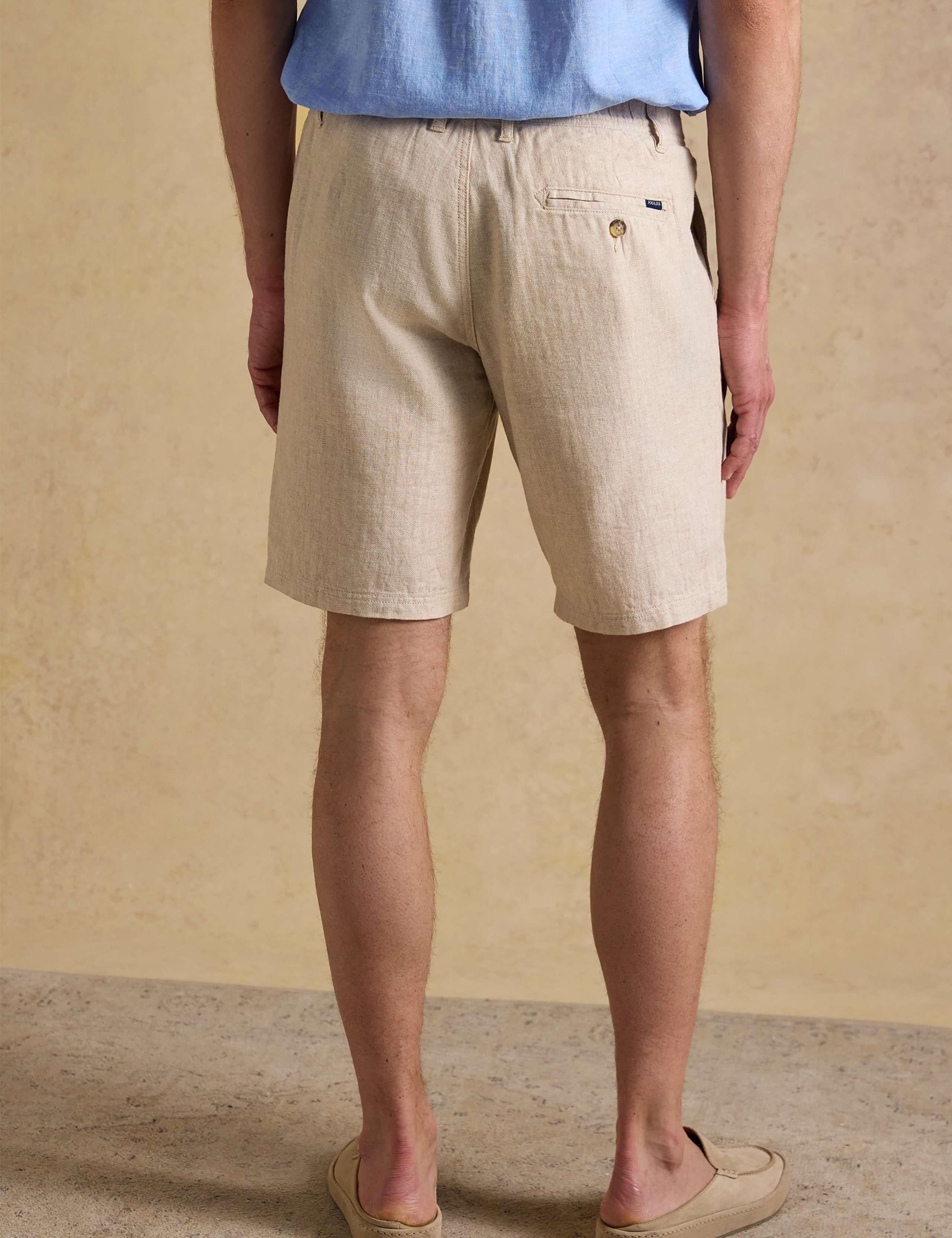 Linen Rich Herringbone Single Pleat Shorts 6 of 7