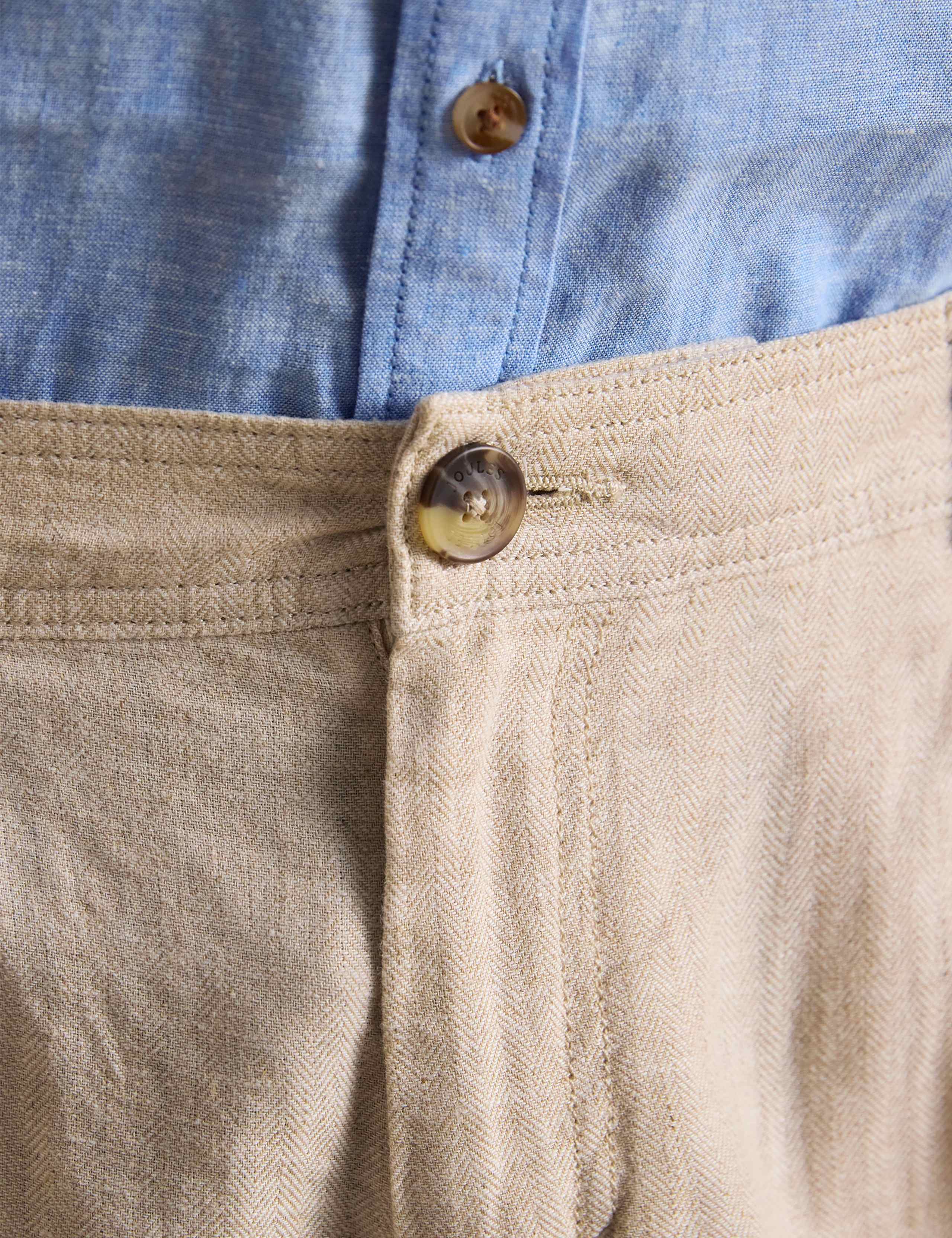 Linen Rich Herringbone Single Pleat Shorts 7 of 7