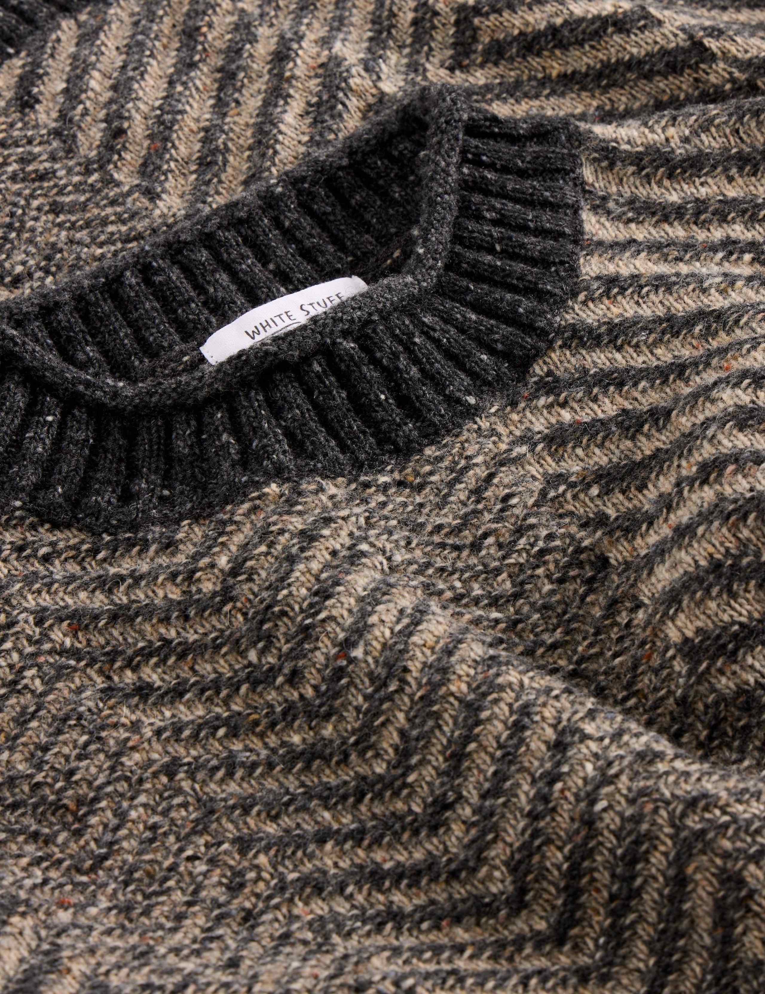 Lambswool Rich Herringbone Crew Neck Jumper 6 of 6