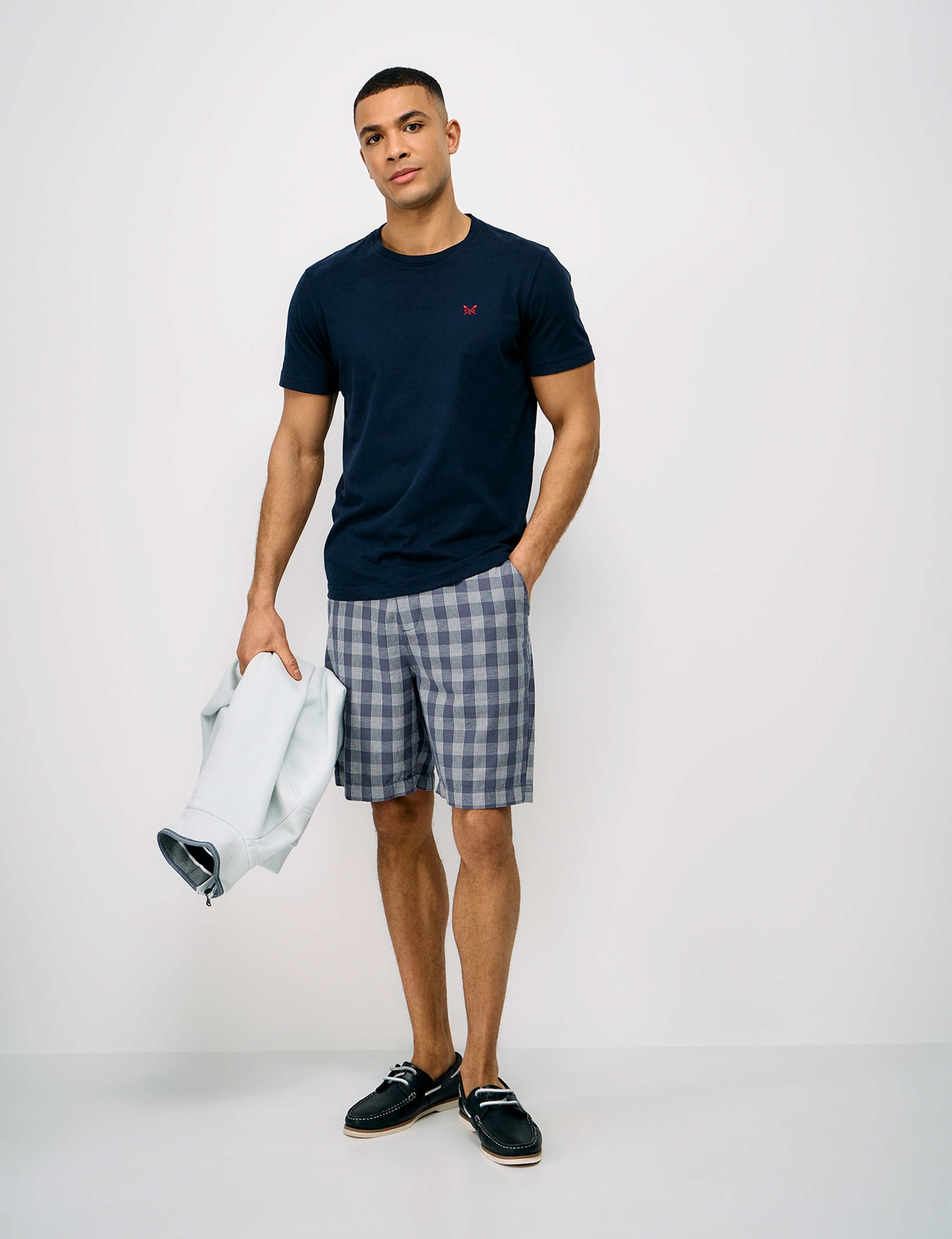 Cotton Rich Checked Chino Shorts 3 of 5