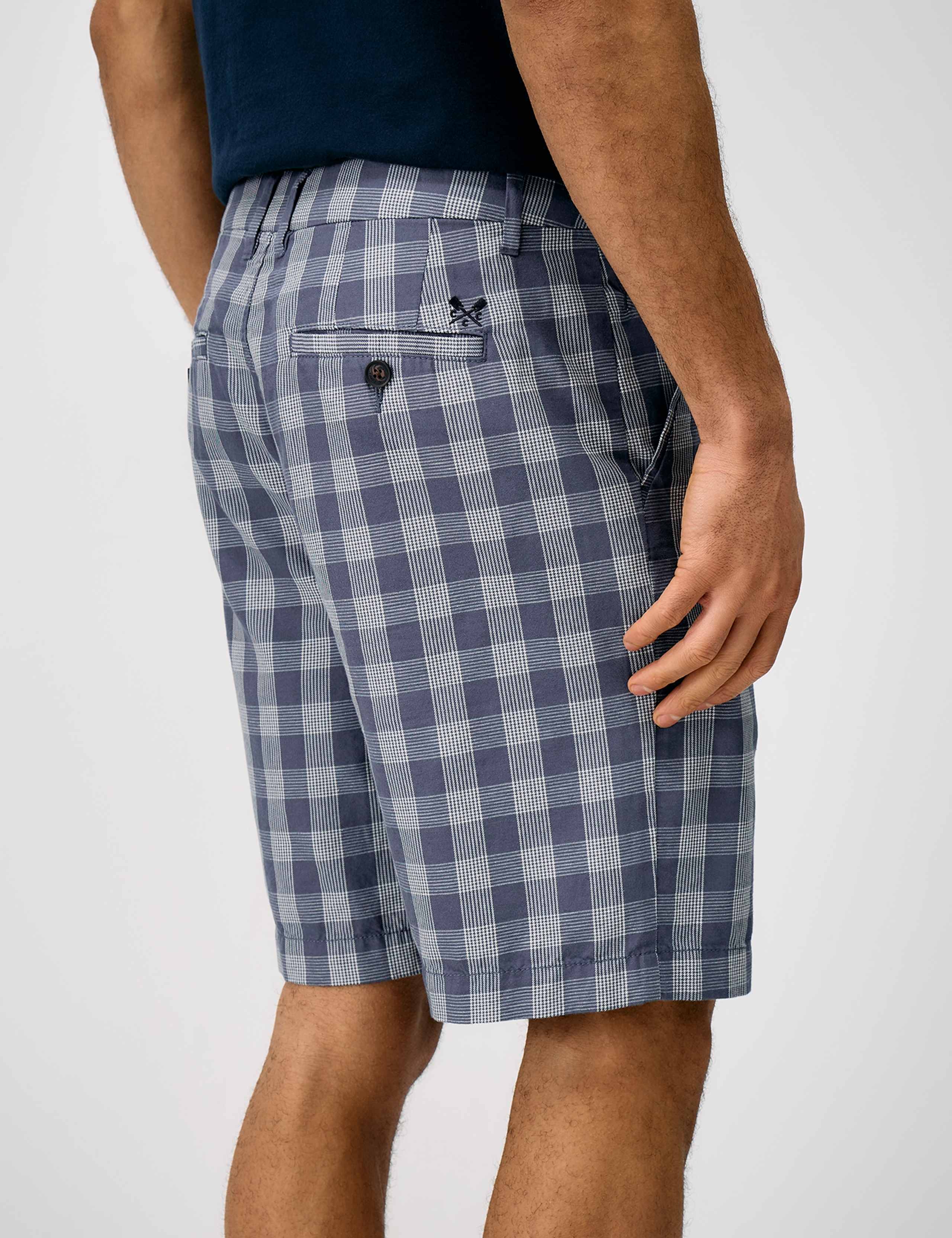 Cotton Rich Checked Chino Shorts 4 of 5