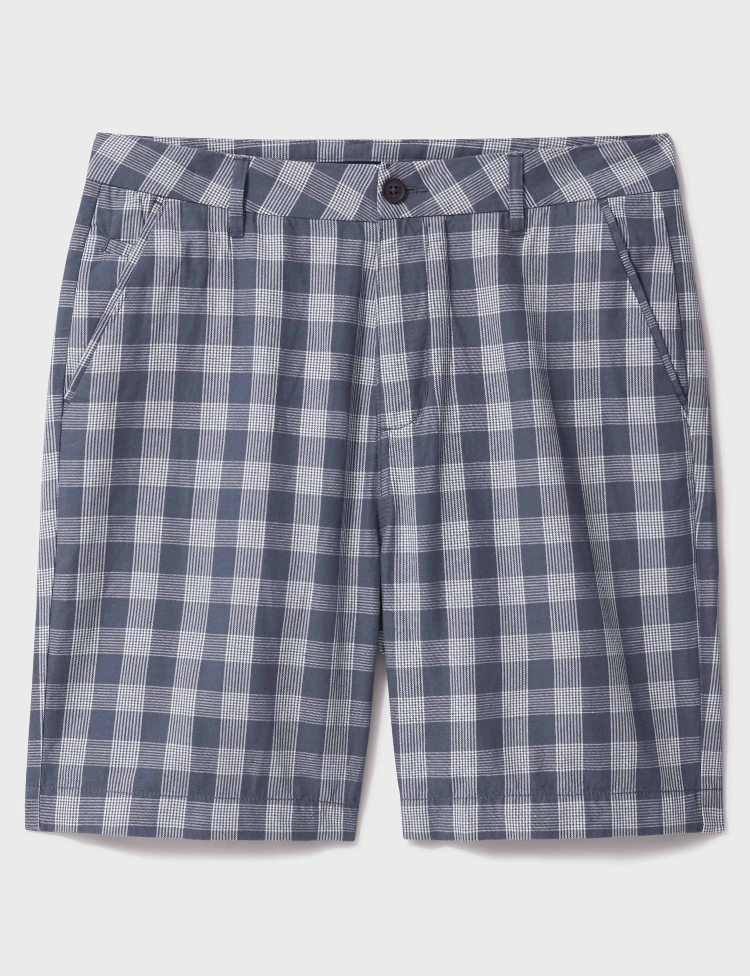 Cotton Rich Checked Chino Shorts 2 of 5
