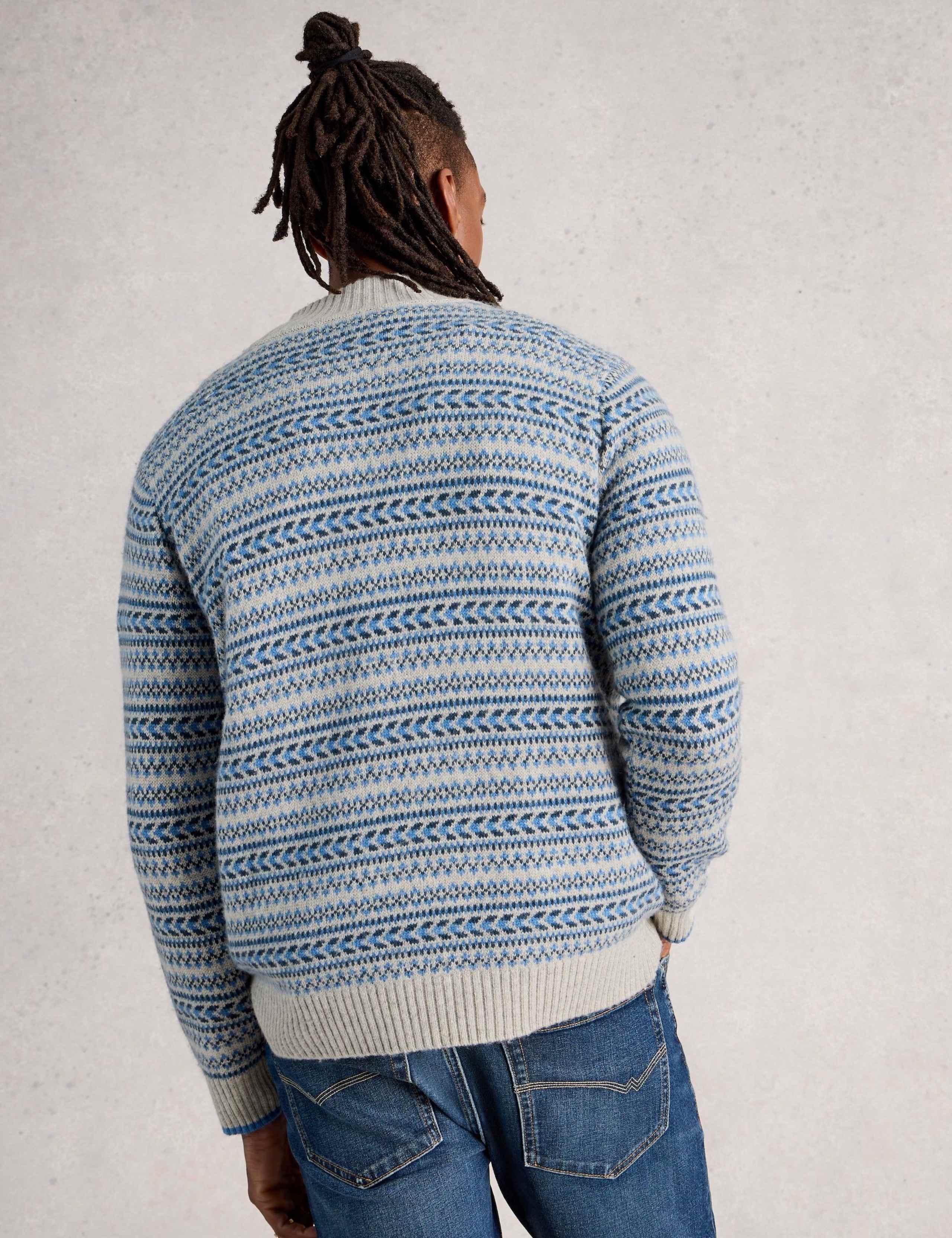 Merino Wool Blend Fair Isle Sweatshirt 4 of 6
