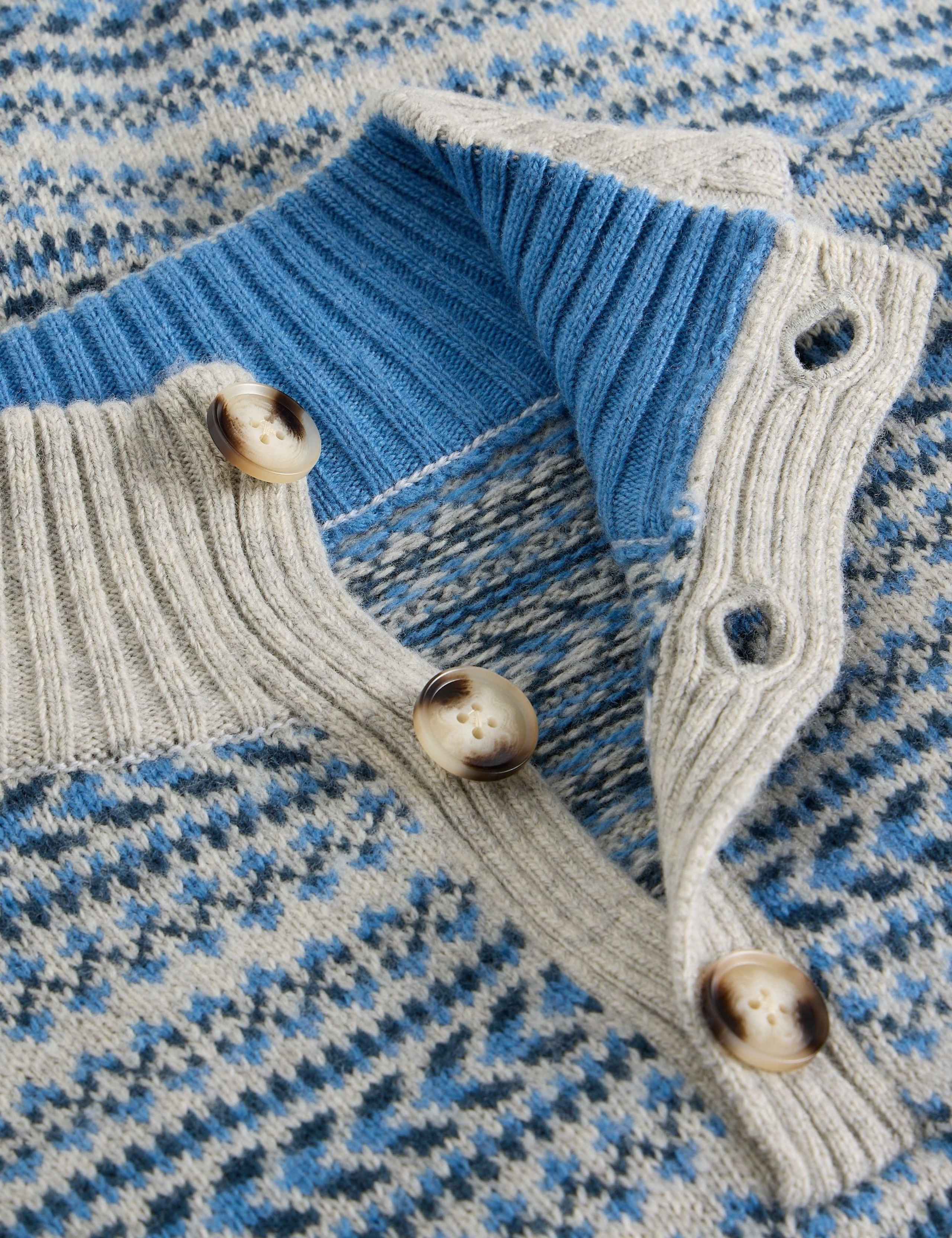Merino Wool Blend Fair Isle Sweatshirt 5 of 6