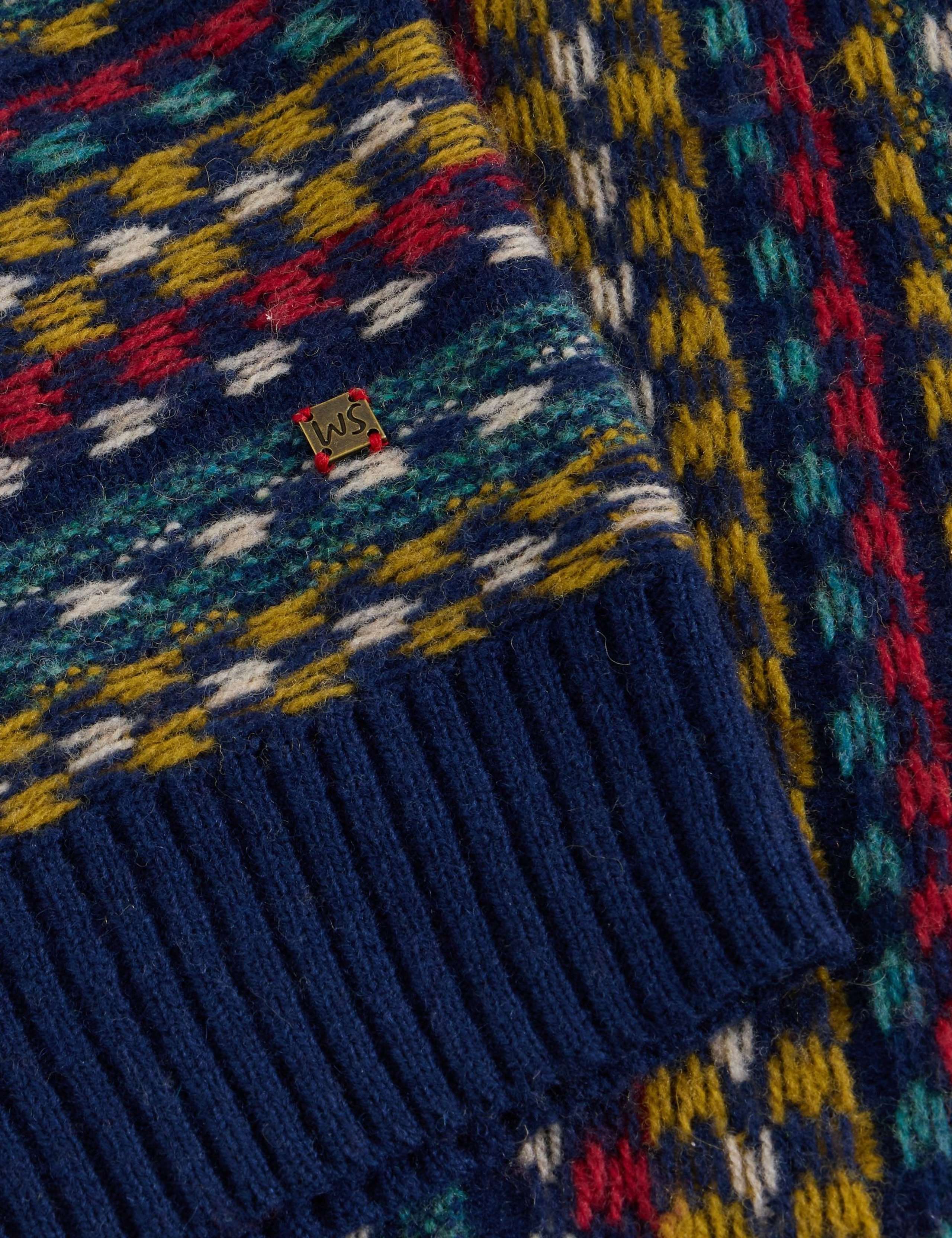 Lambswool Rich Striped Crew Neck Jumper 6 of 6