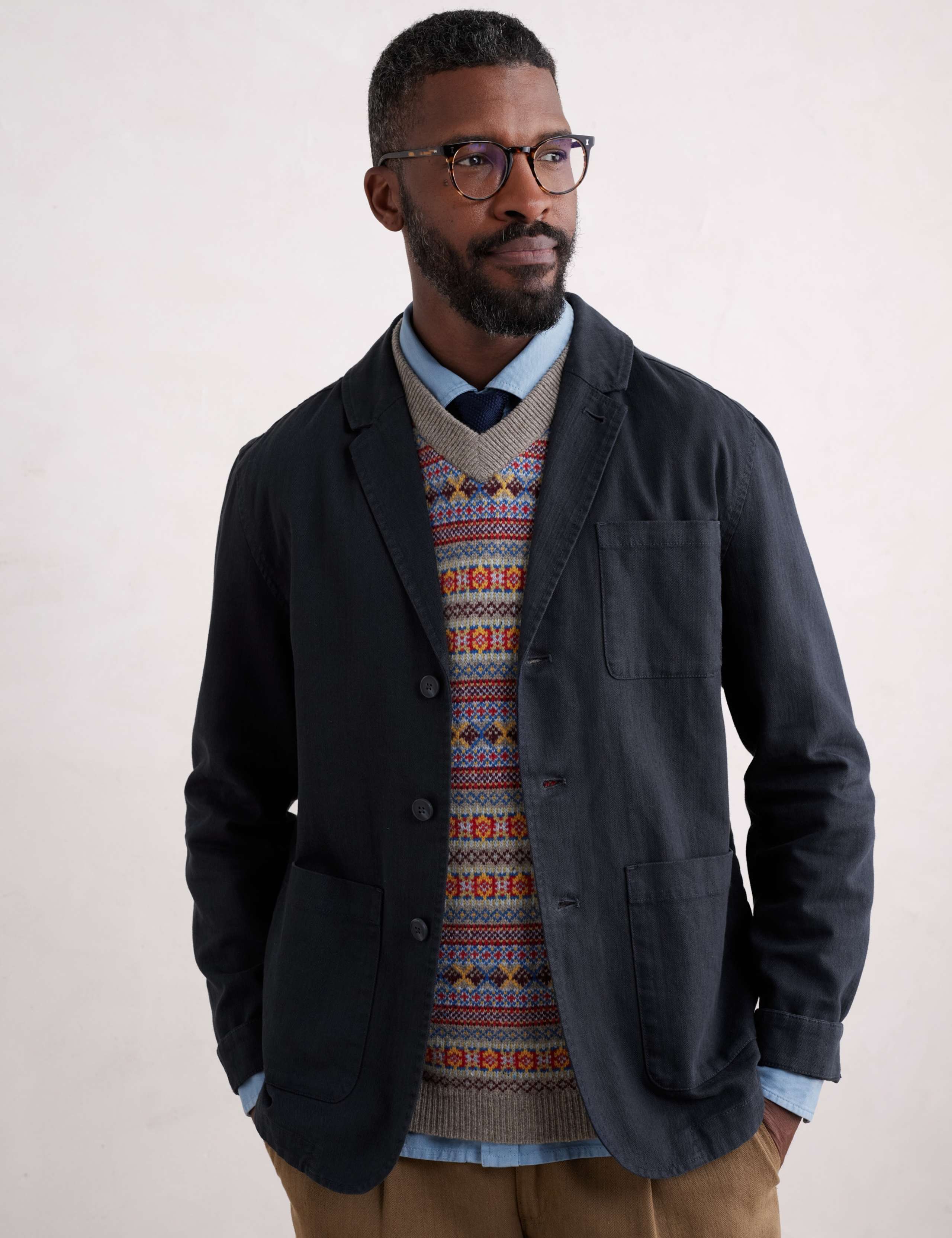 Linen Rich Textured Jacket 4 of 5