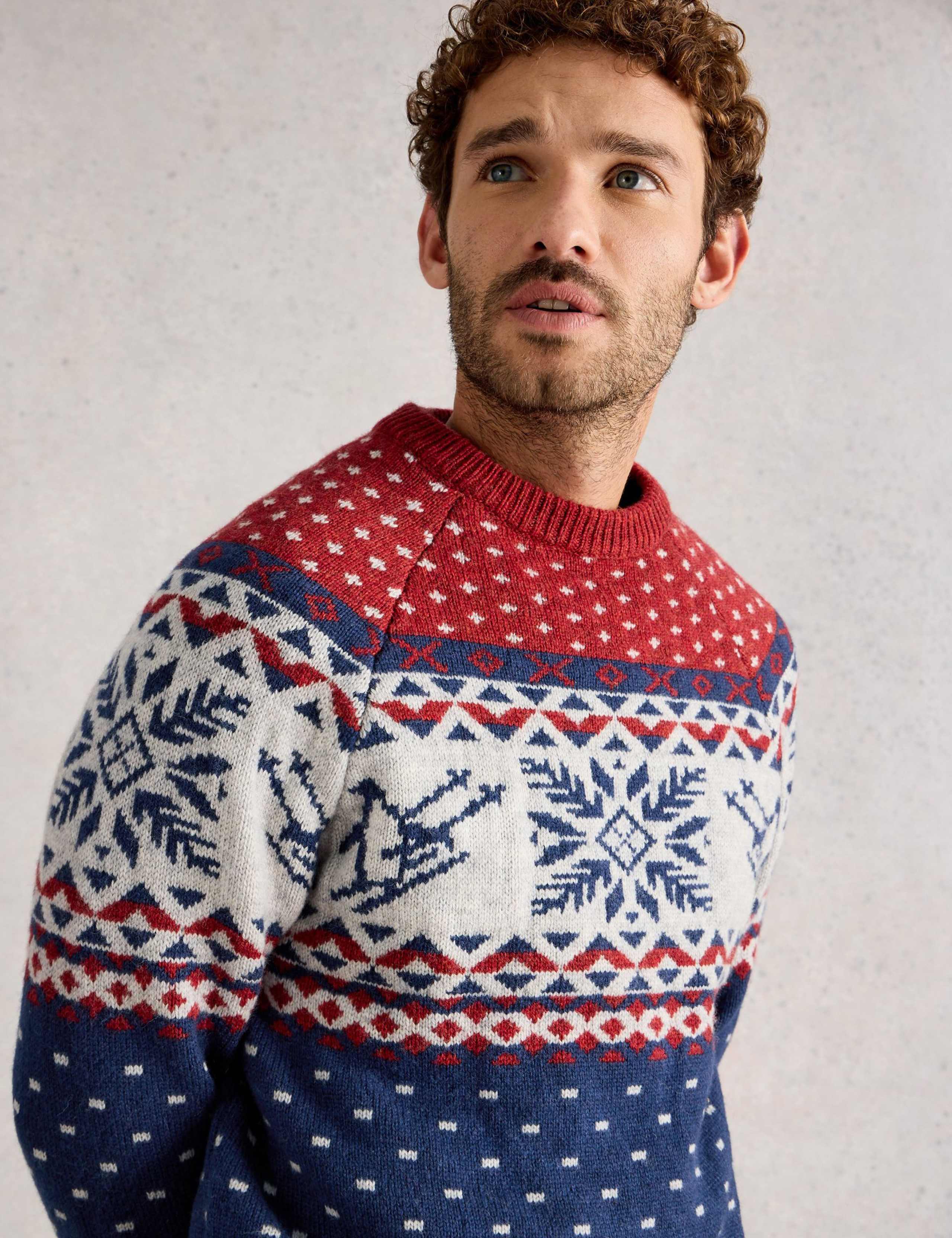 Lambswool Rich Penguin Fair Isle Jumper 3 of 6