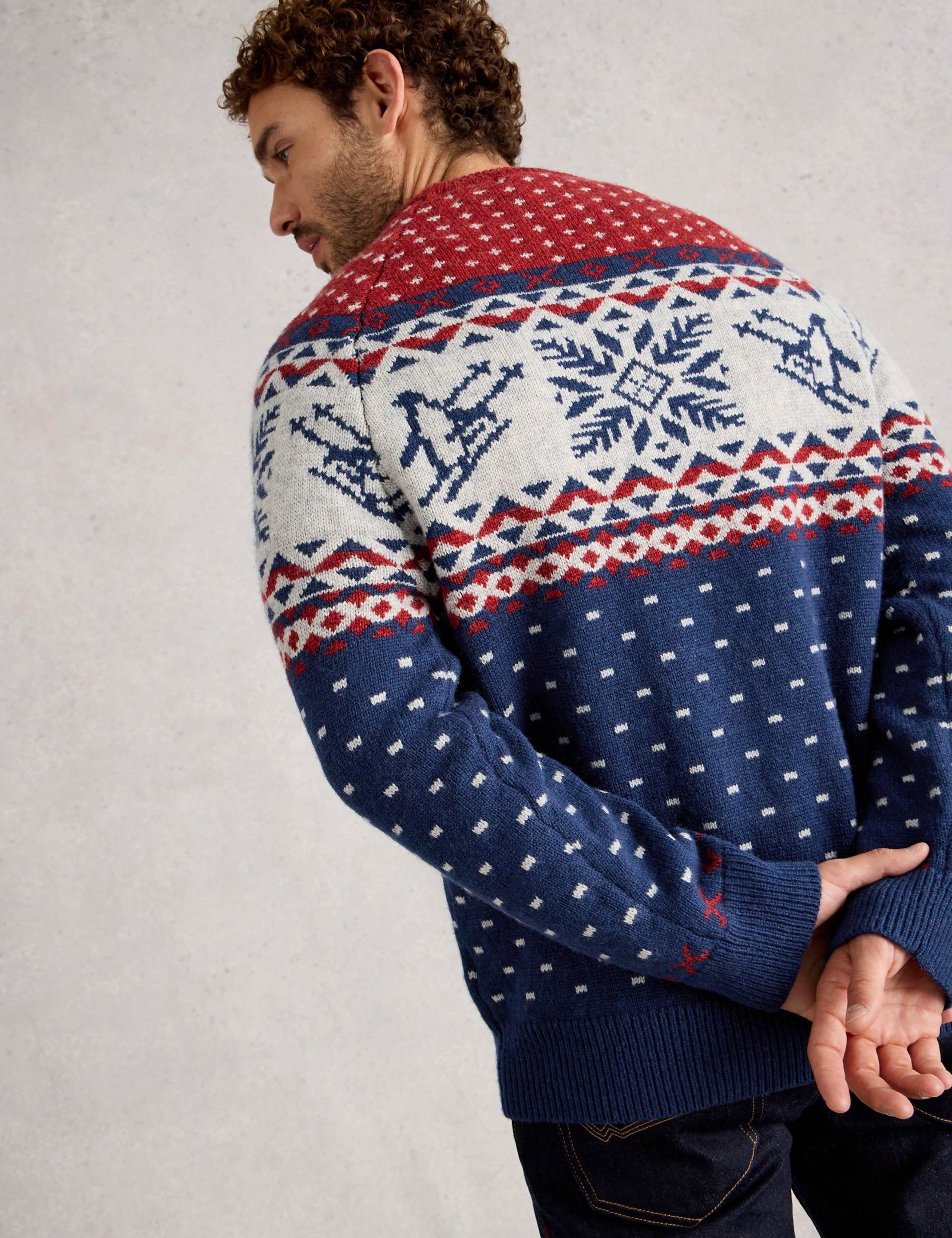 Lambswool Rich Penguin Fair Isle Jumper 4 of 6