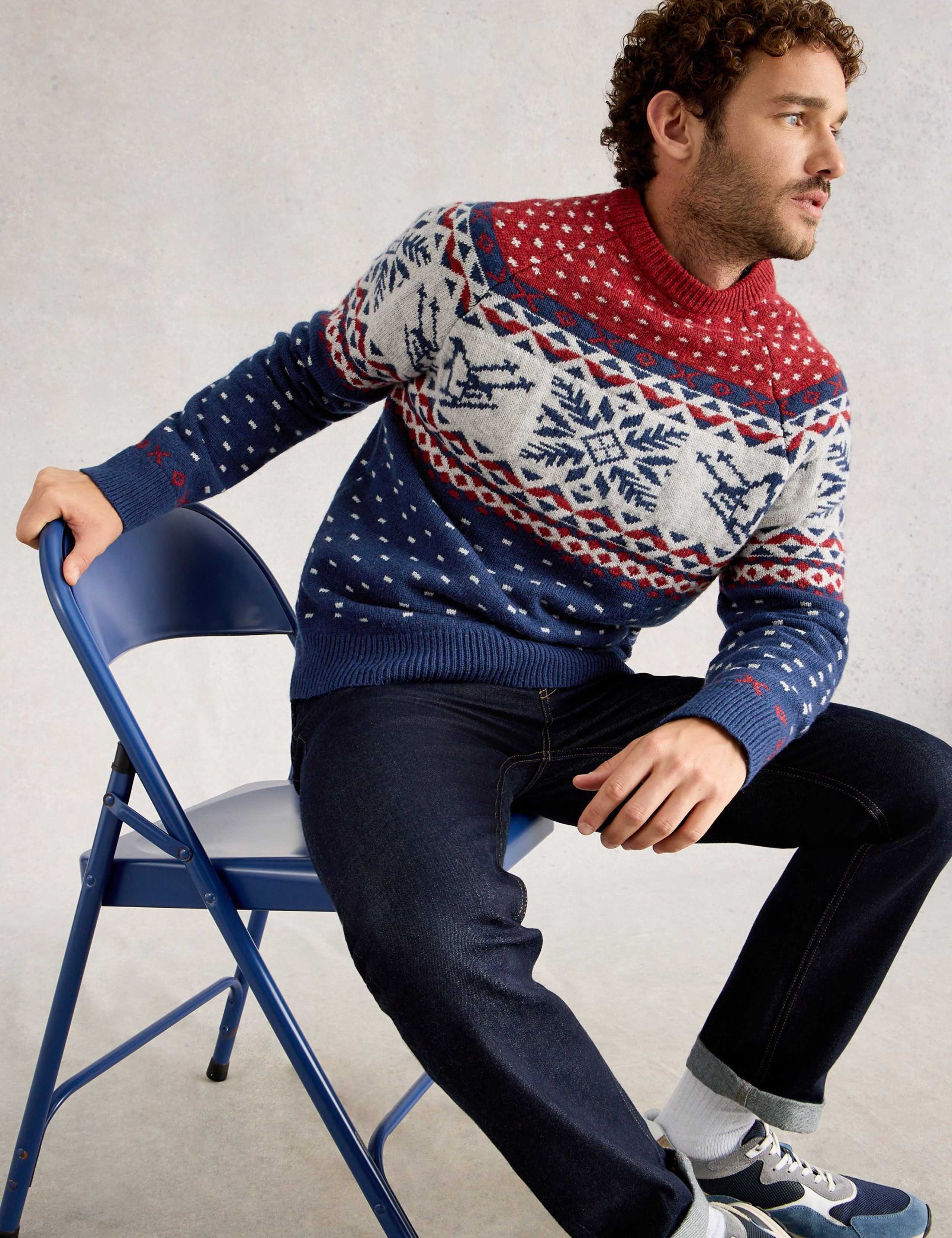 Lambswool Rich Penguin Fair Isle Jumper 5 of 6