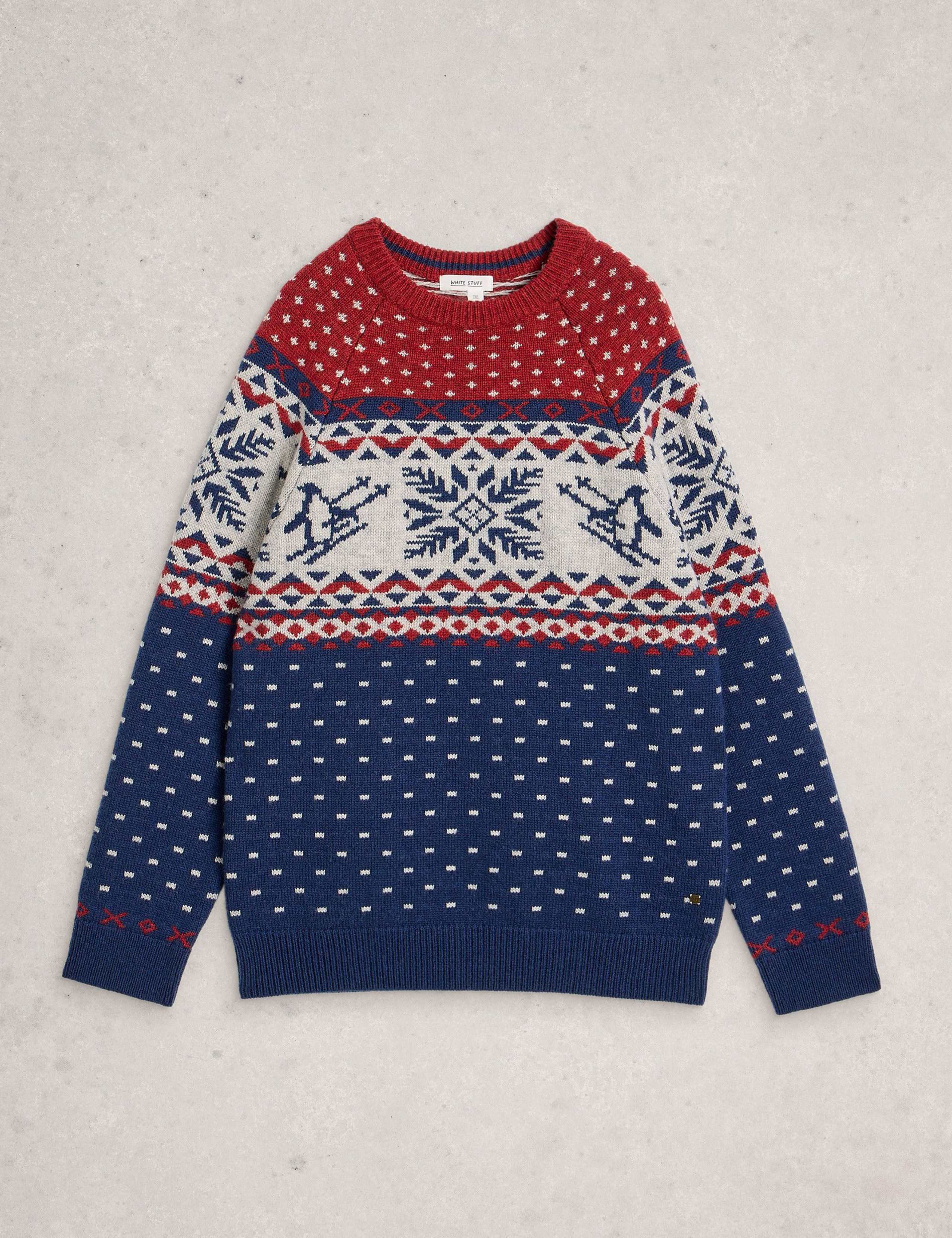 Lambswool Rich Penguin Fair Isle Jumper 2 of 6