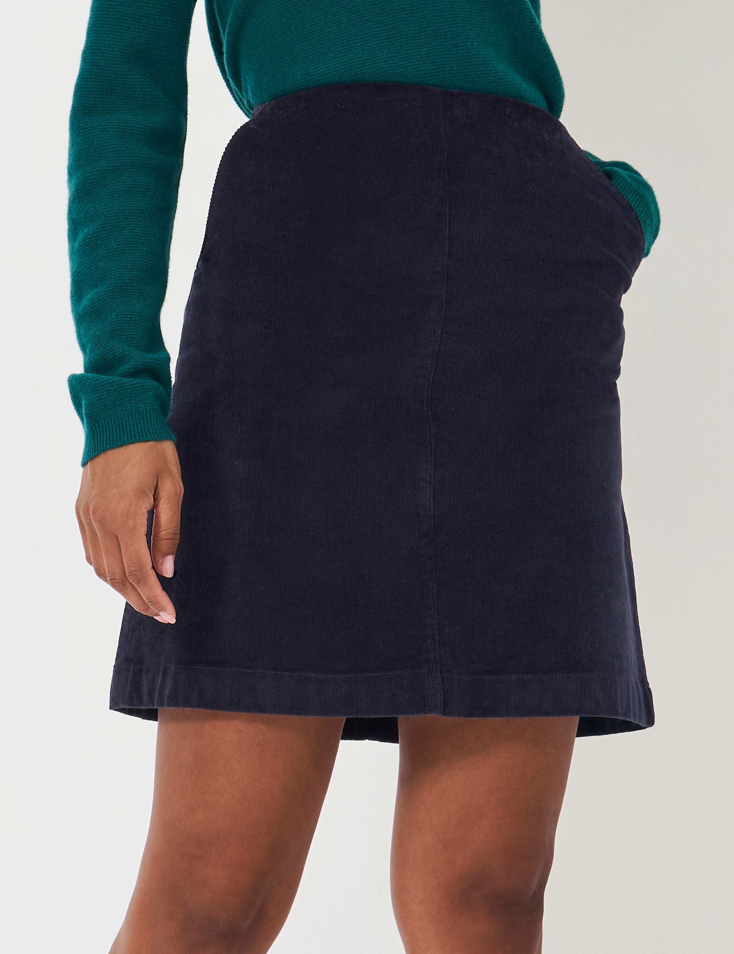 Cord Mini A-Line Skirt 1 of 6