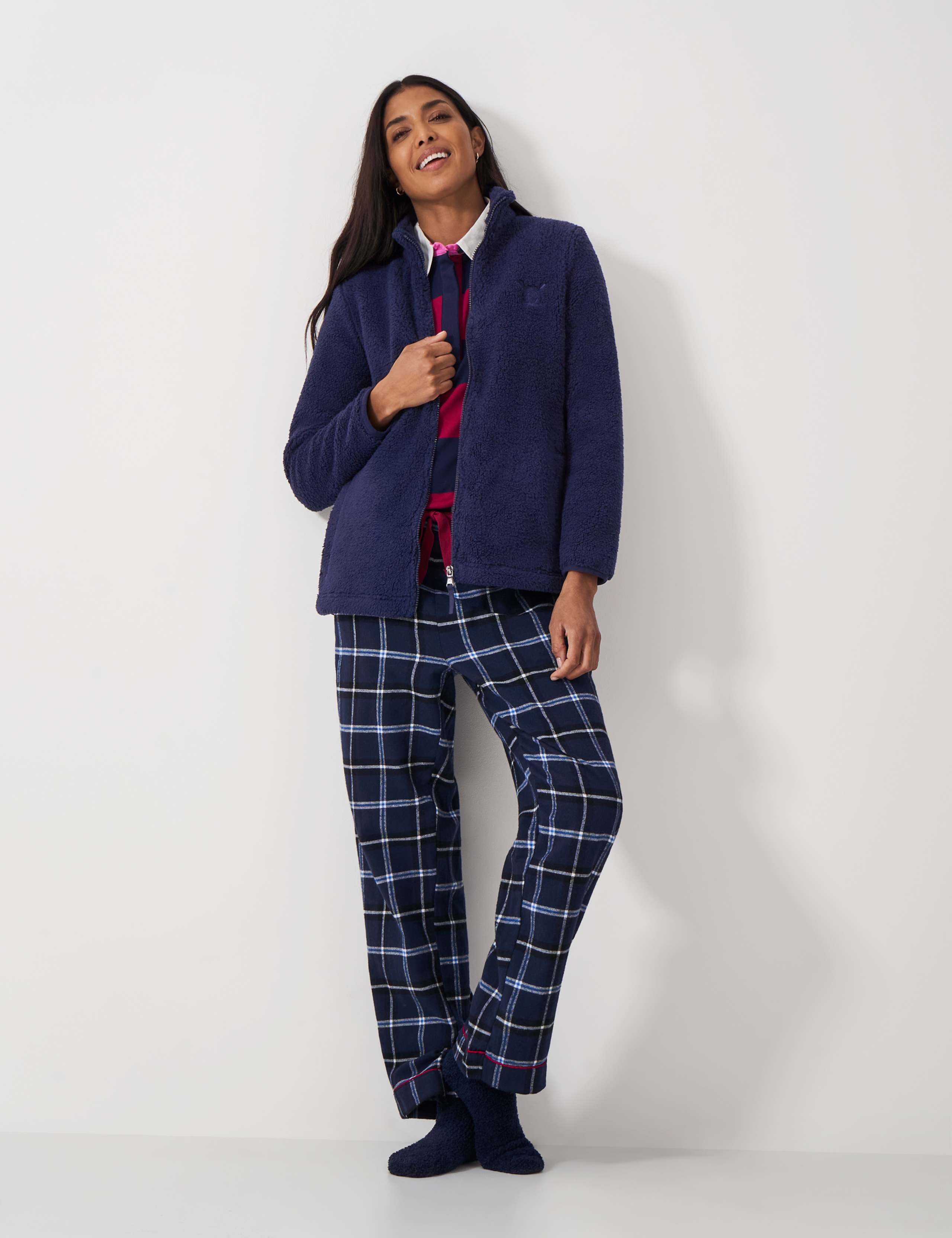 Borg Funnel Neck Zip Up Sweatshirt 3 of 5