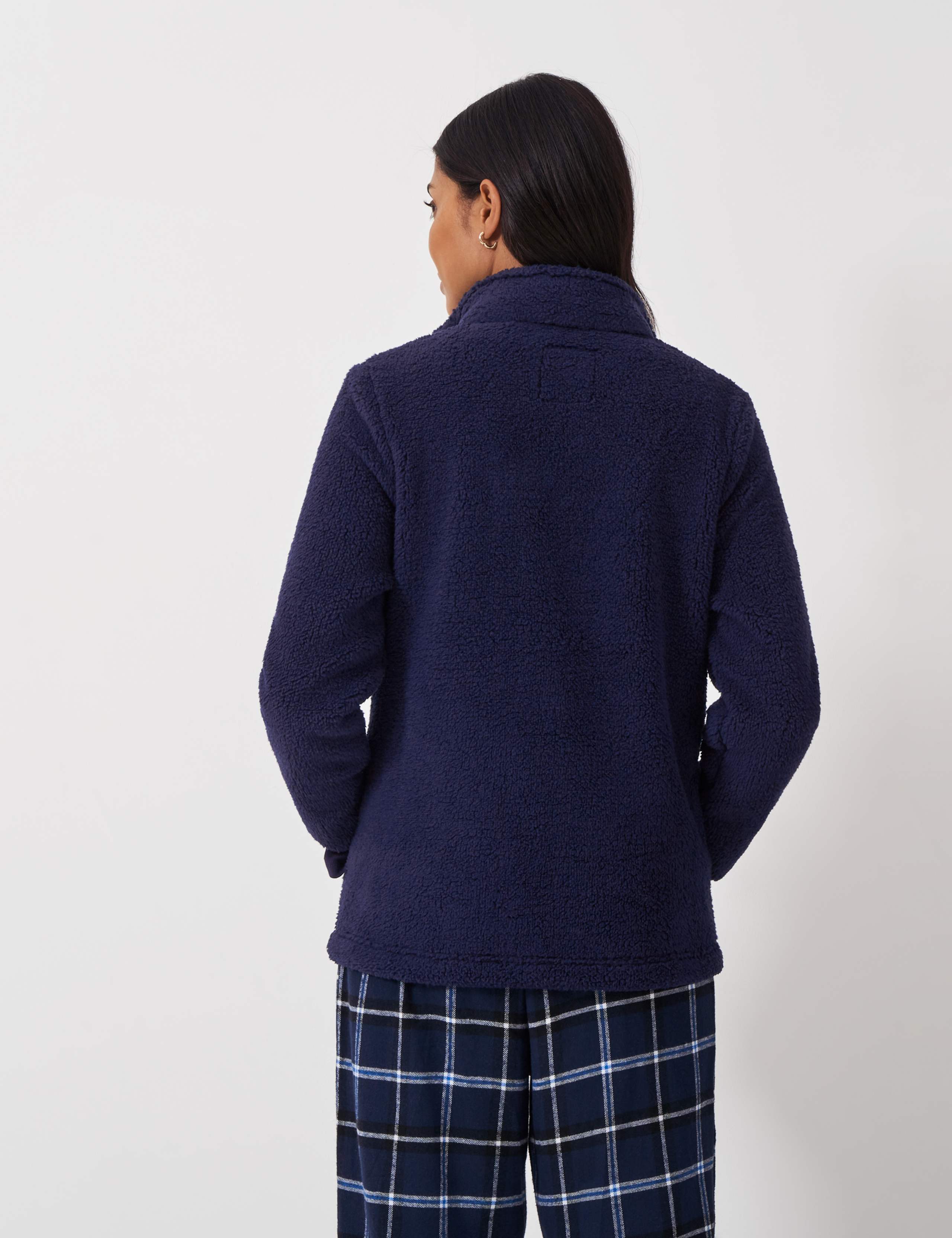 Borg Funnel Neck Zip Up Sweatshirt 4 of 5