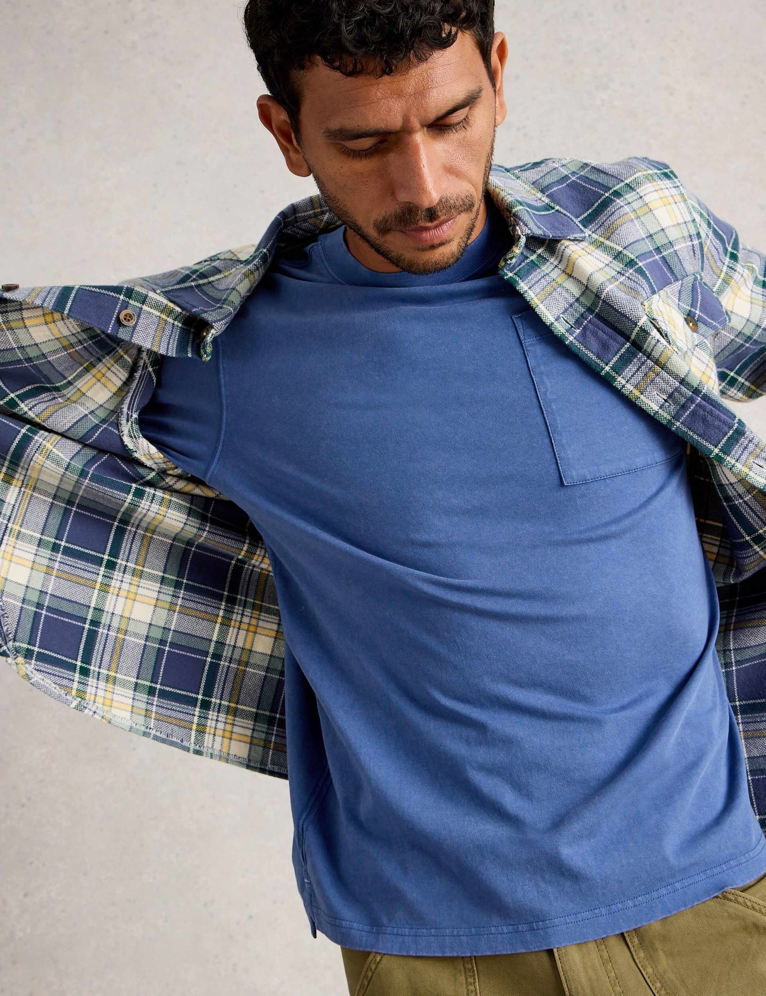 Pure Cotton Crew Neck Long Sleeve T-Shirt 5 of 6