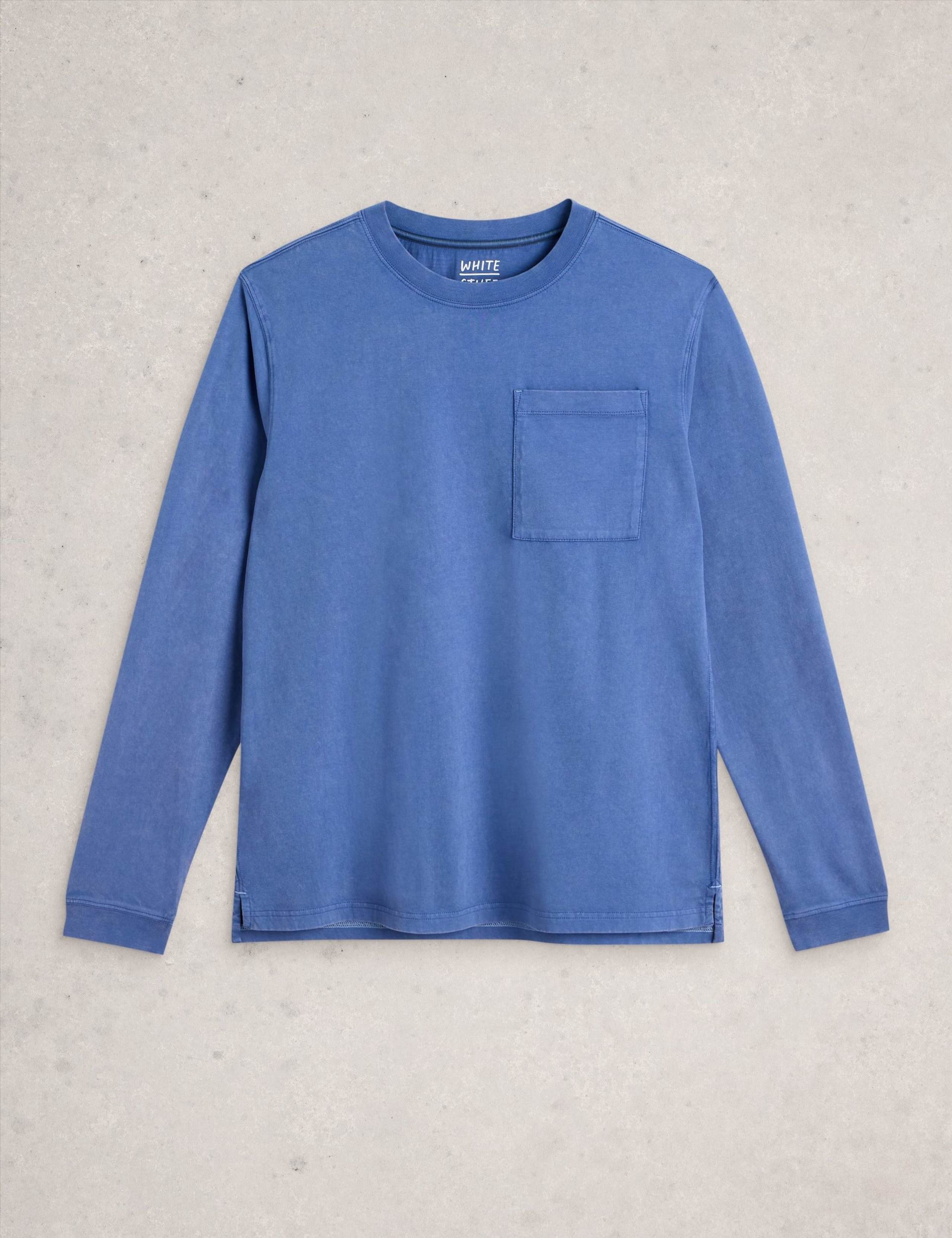 Pure Cotton Crew Neck Long Sleeve T-Shirt 2 of 6