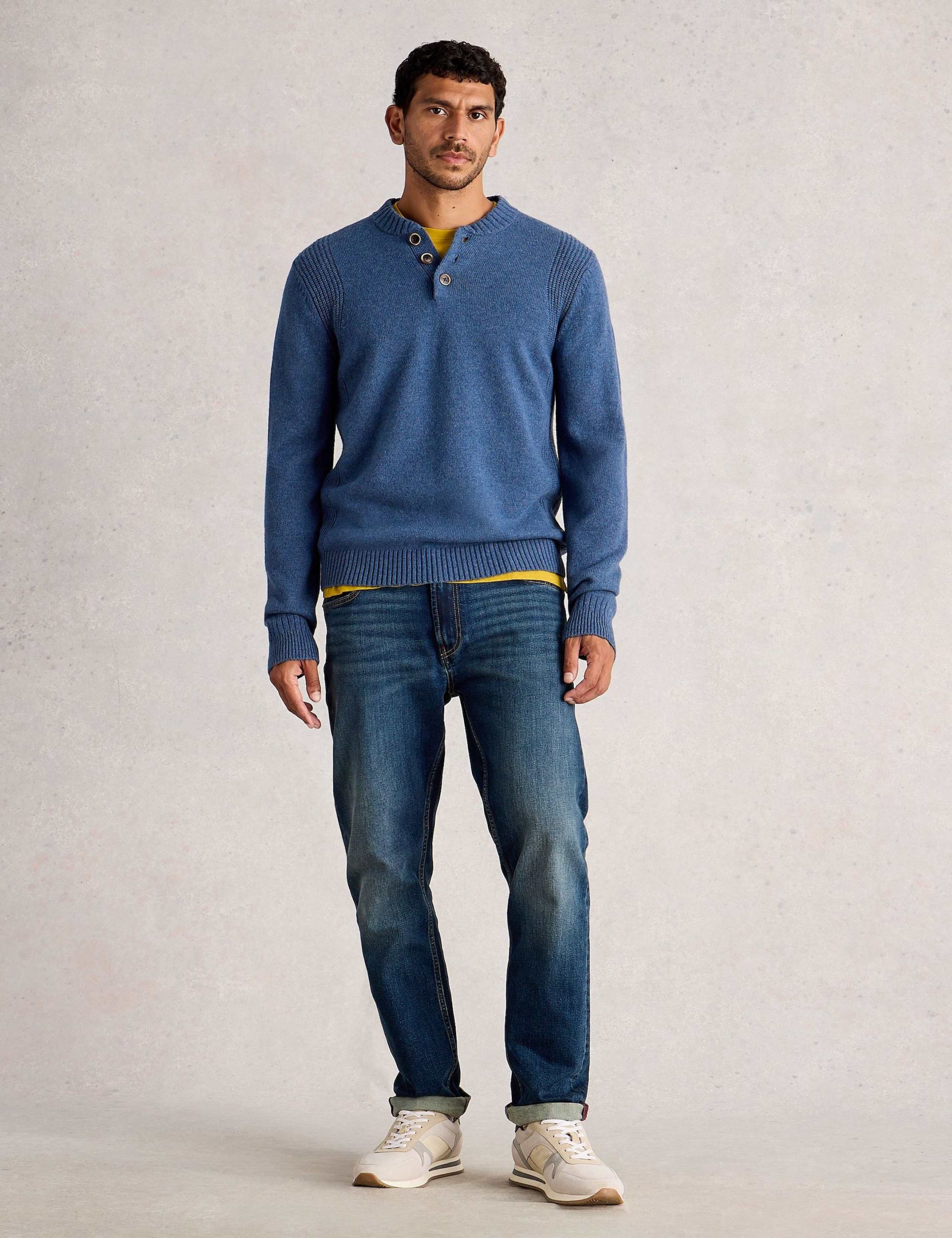 Lambswool Rich Textured Crew Neck Jumper 4 of 6