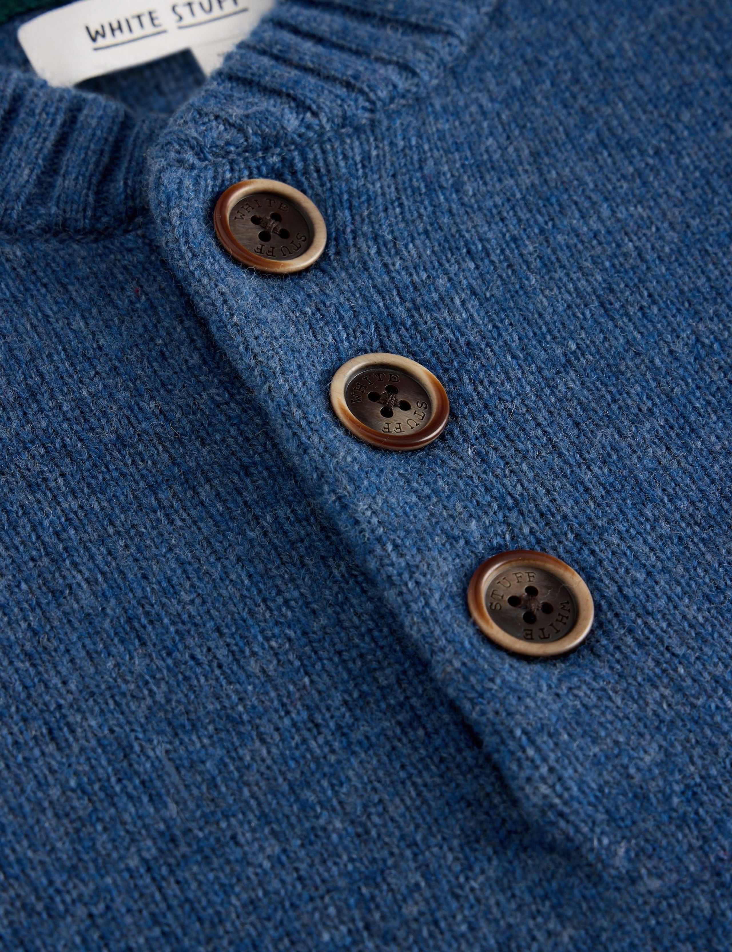 Lambswool Rich Textured Crew Neck Jumper 6 of 6