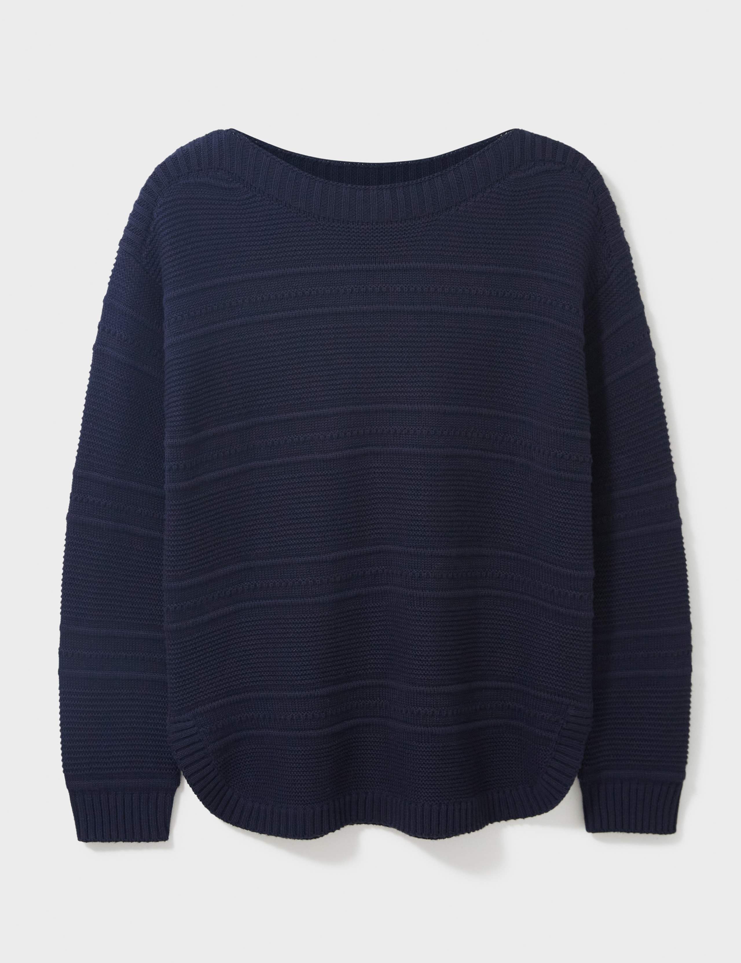 Cotton Blend Textured Jumper 2 of 6