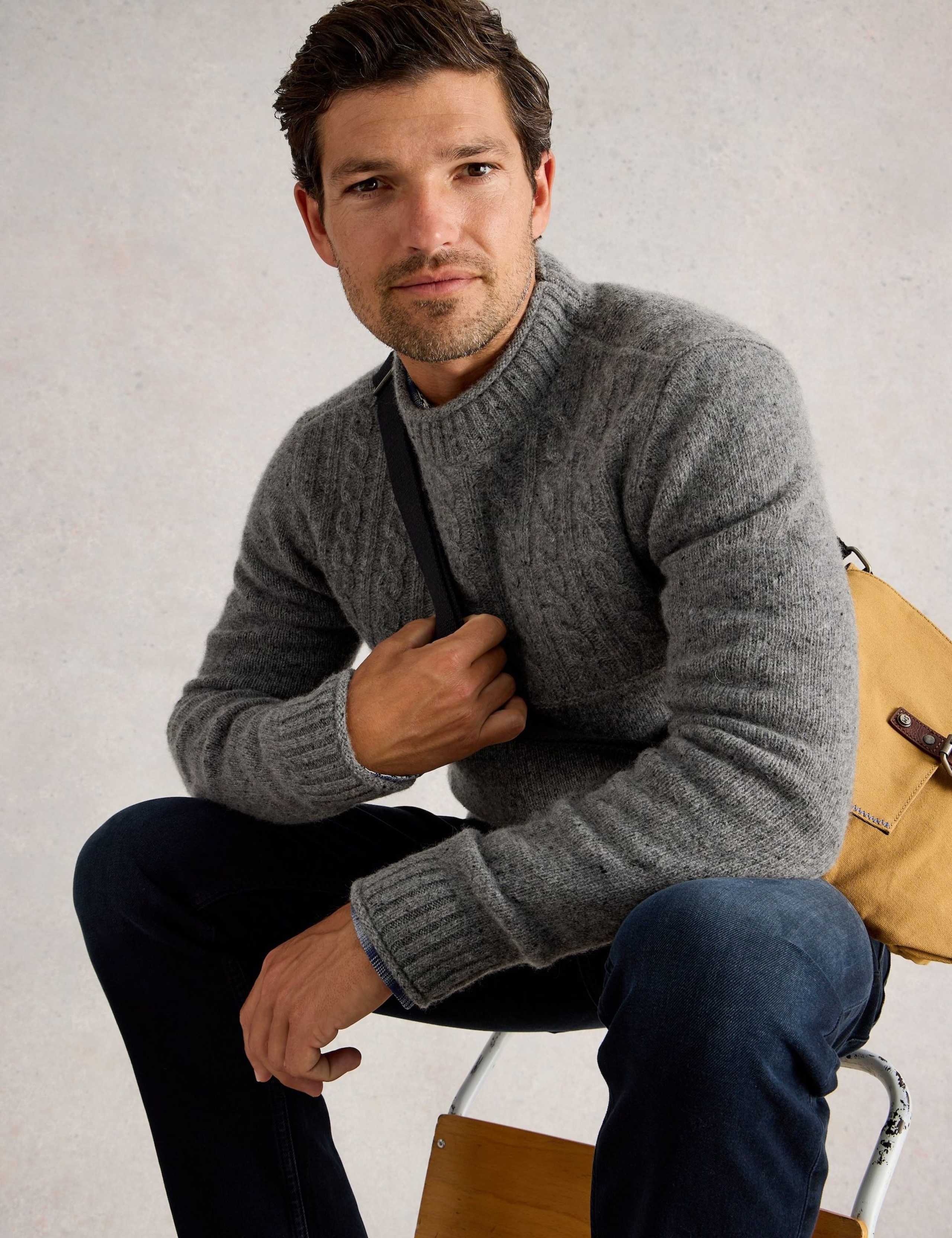 Cable Knit Crew Neck Jumper 3 of 6