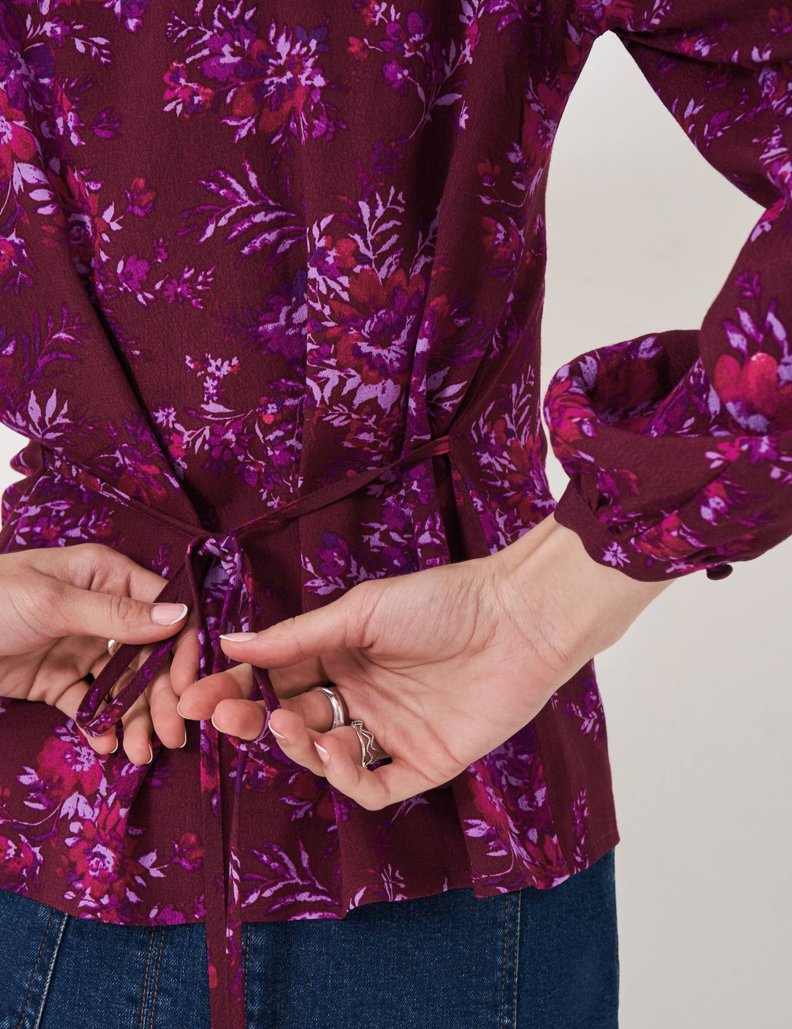 Floral Tie Back Blouse 4 of 5