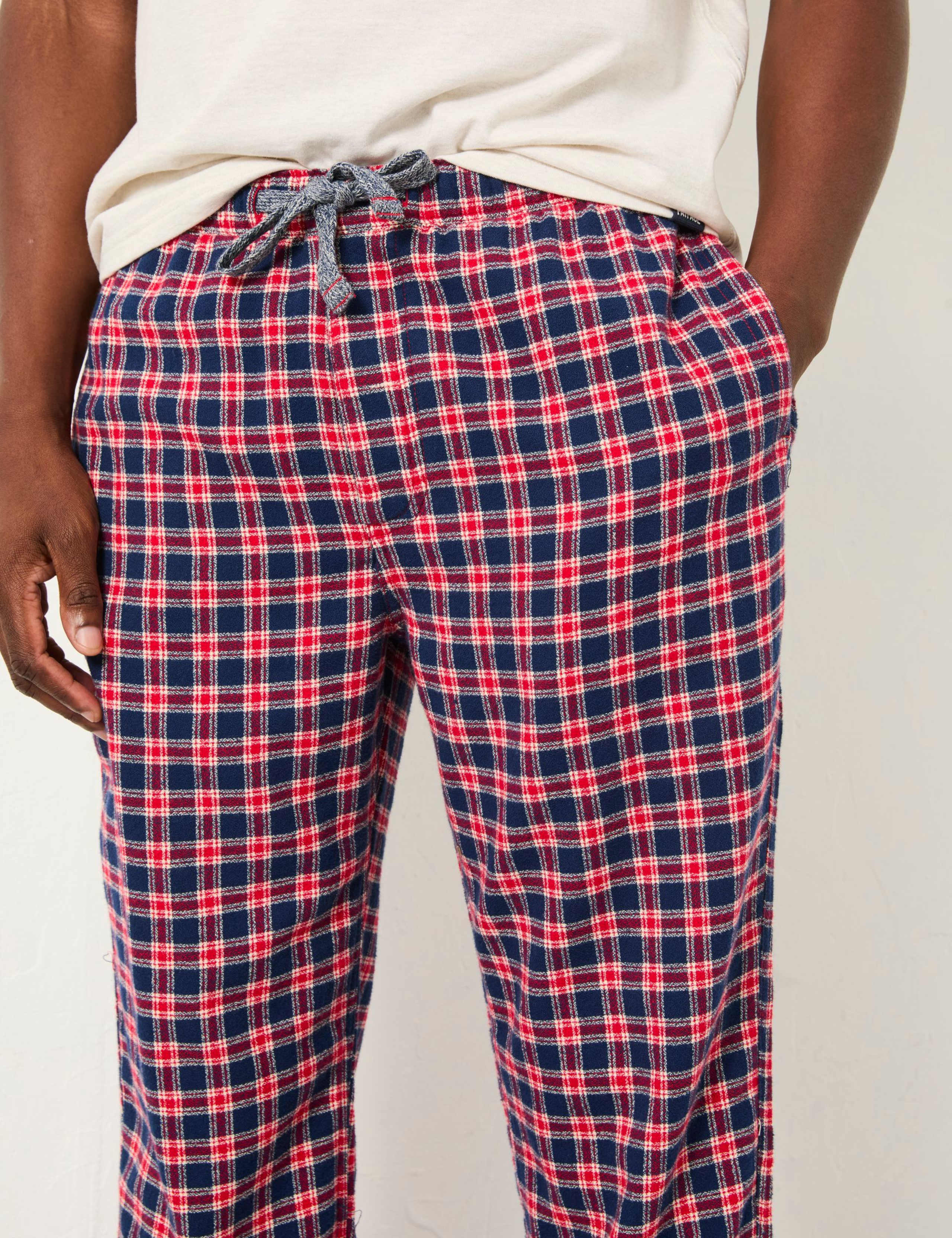 Pure Cotton Checked Pyjama Bottoms 5 of 5