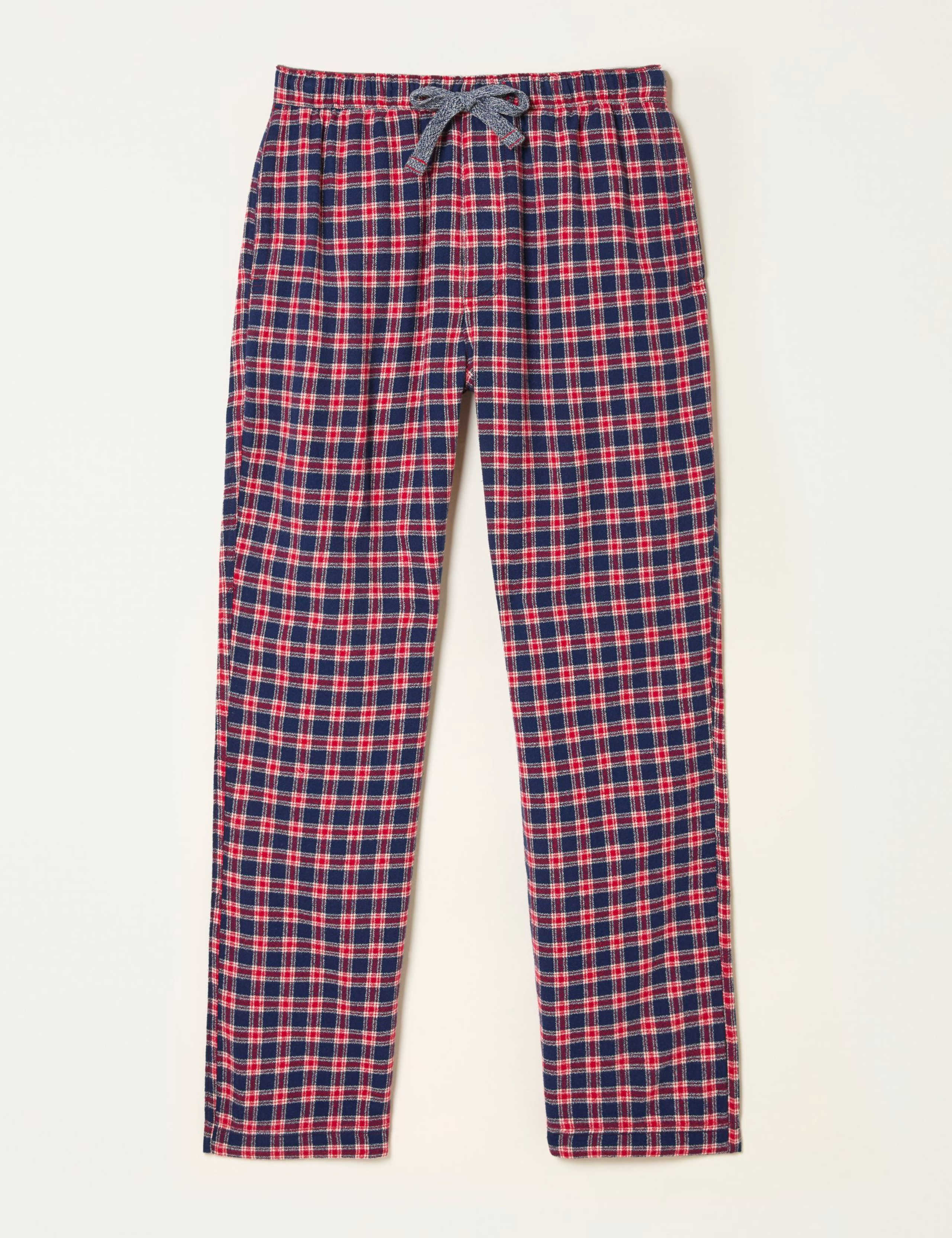 Pure Cotton Checked Pyjama Bottoms 2 of 5