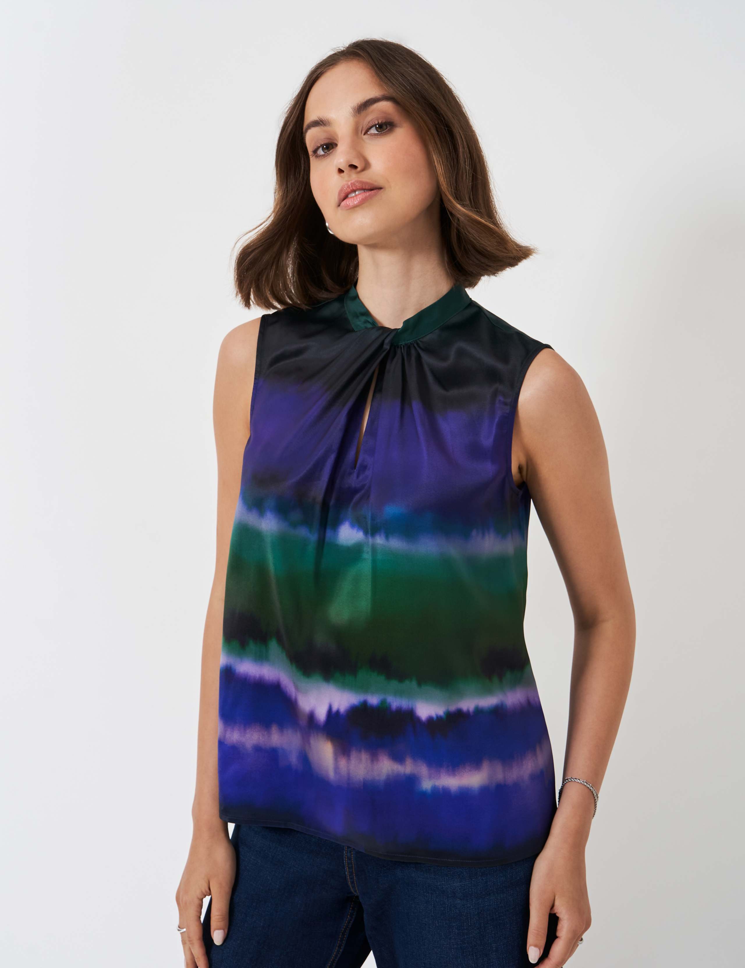 Twist Neck Shell Blouse 1 of 4